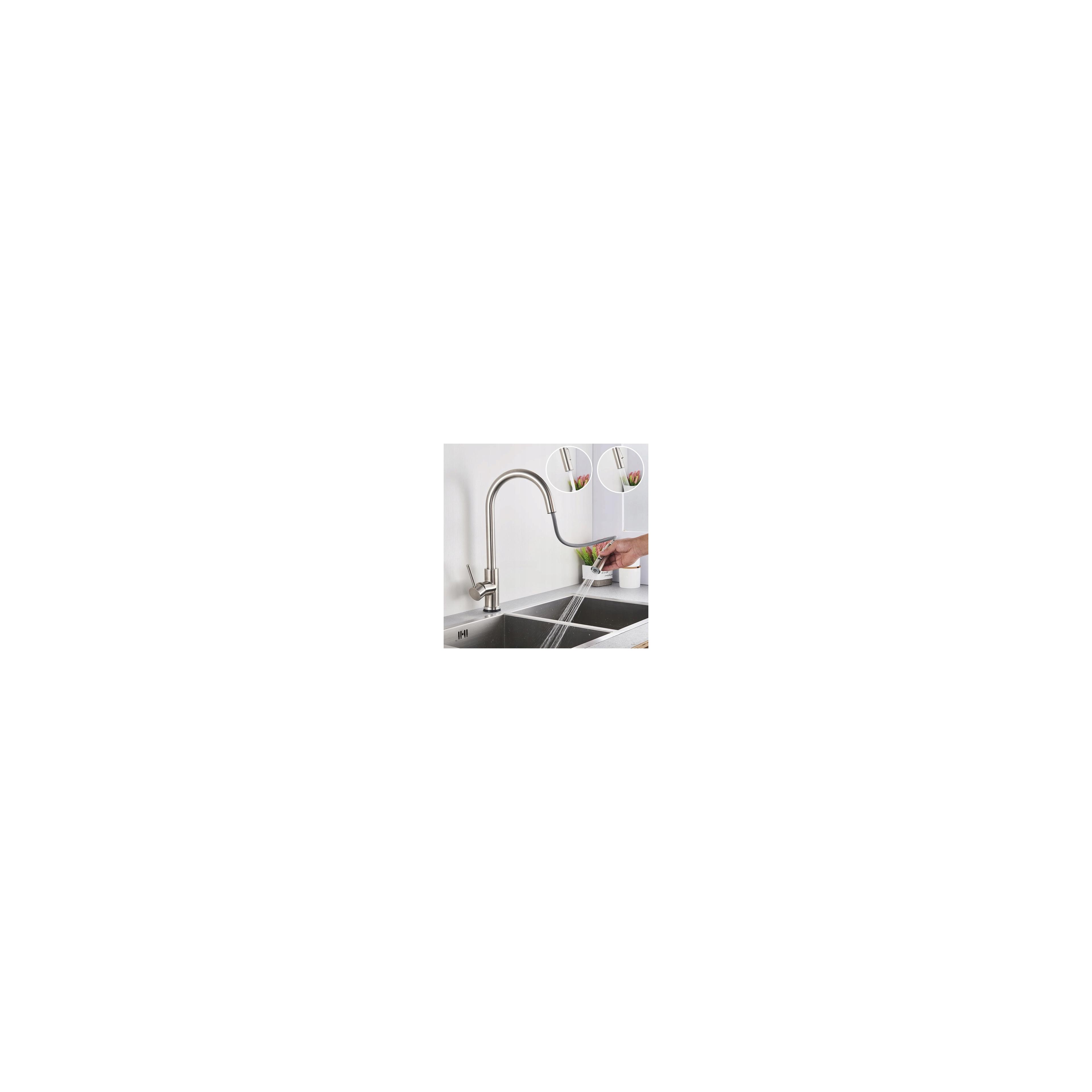 Baterie de bucătărie Rea Fresh Nichel Brush INOX