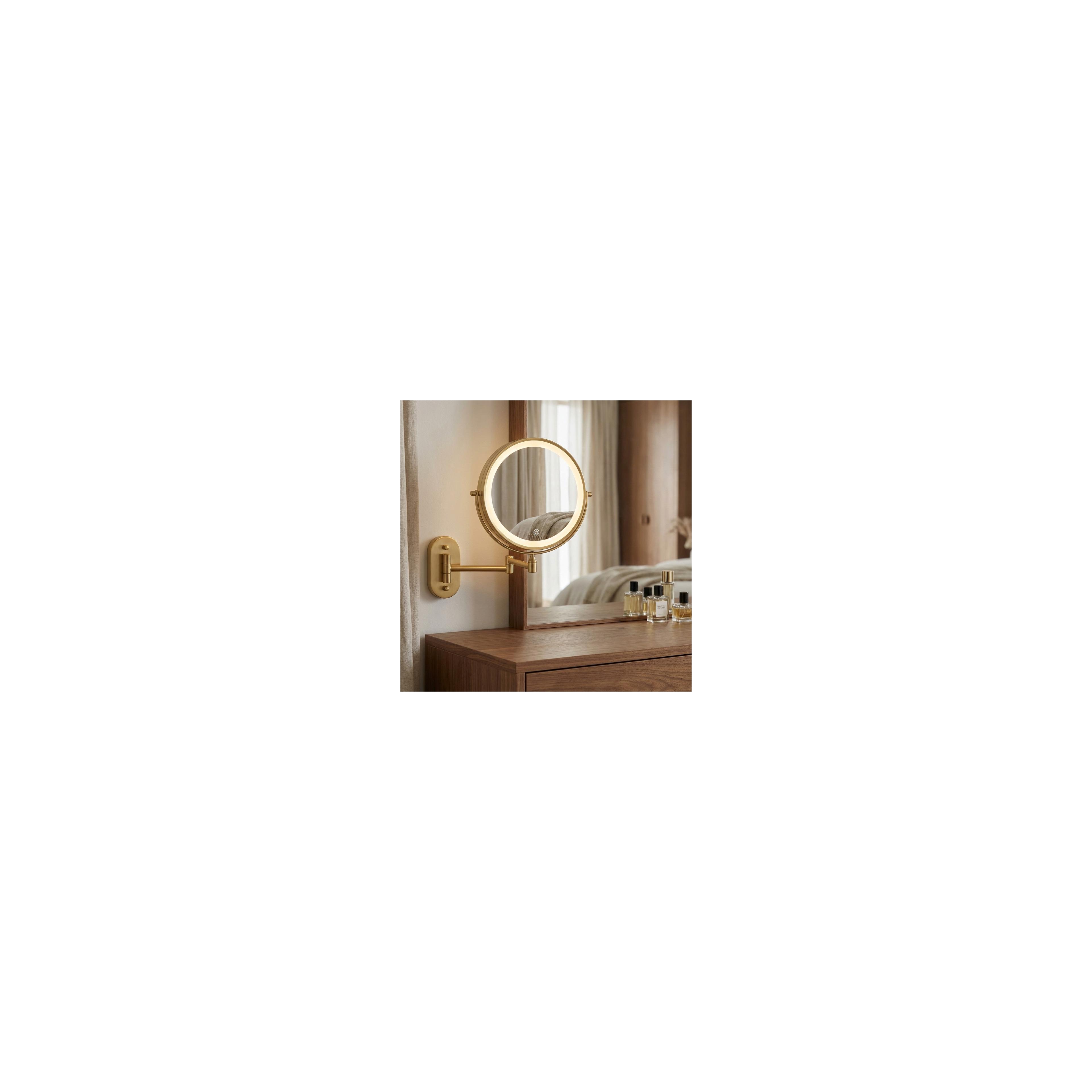 Miroir LED Glow Brush Gold