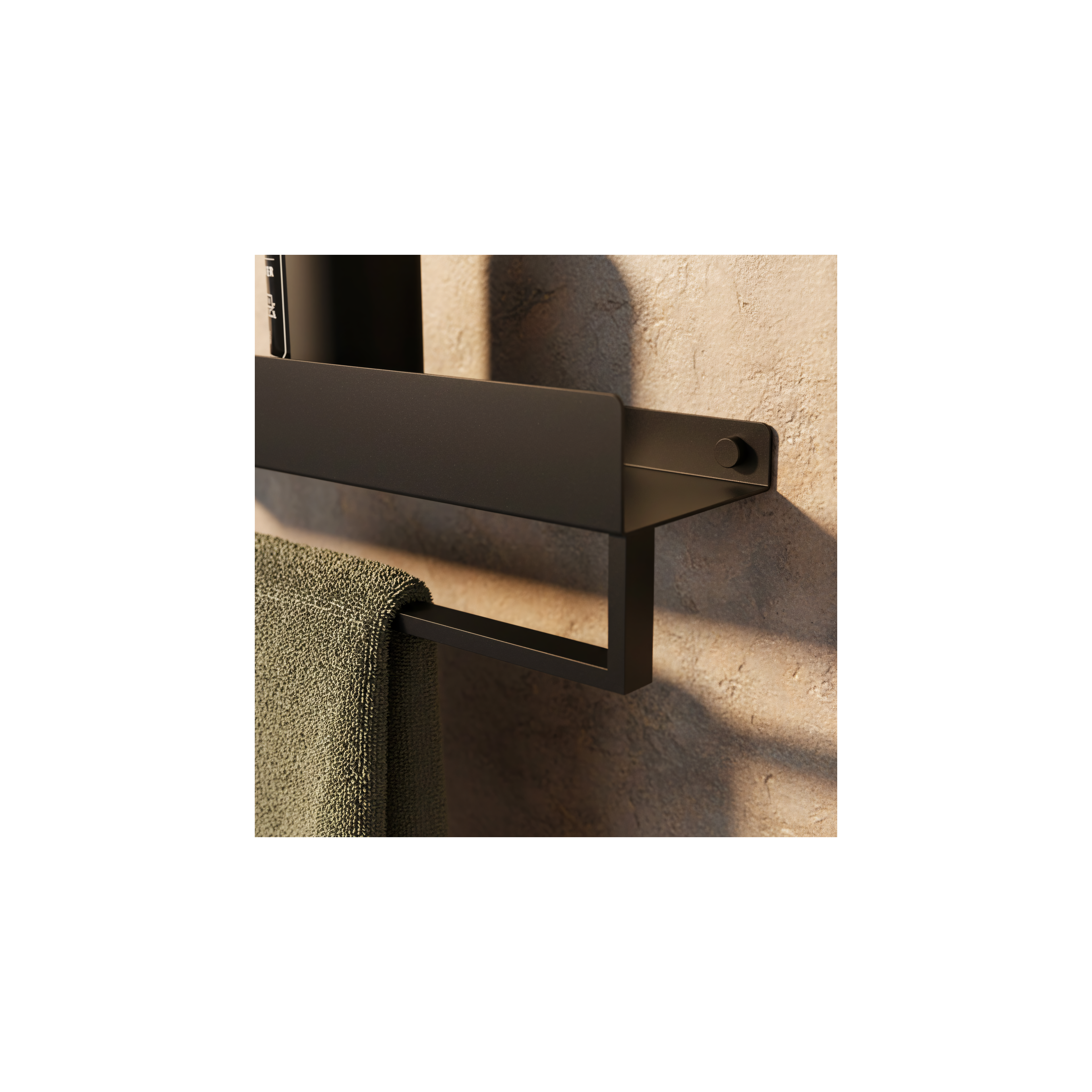 Estante de baño SF01 45cm black matt