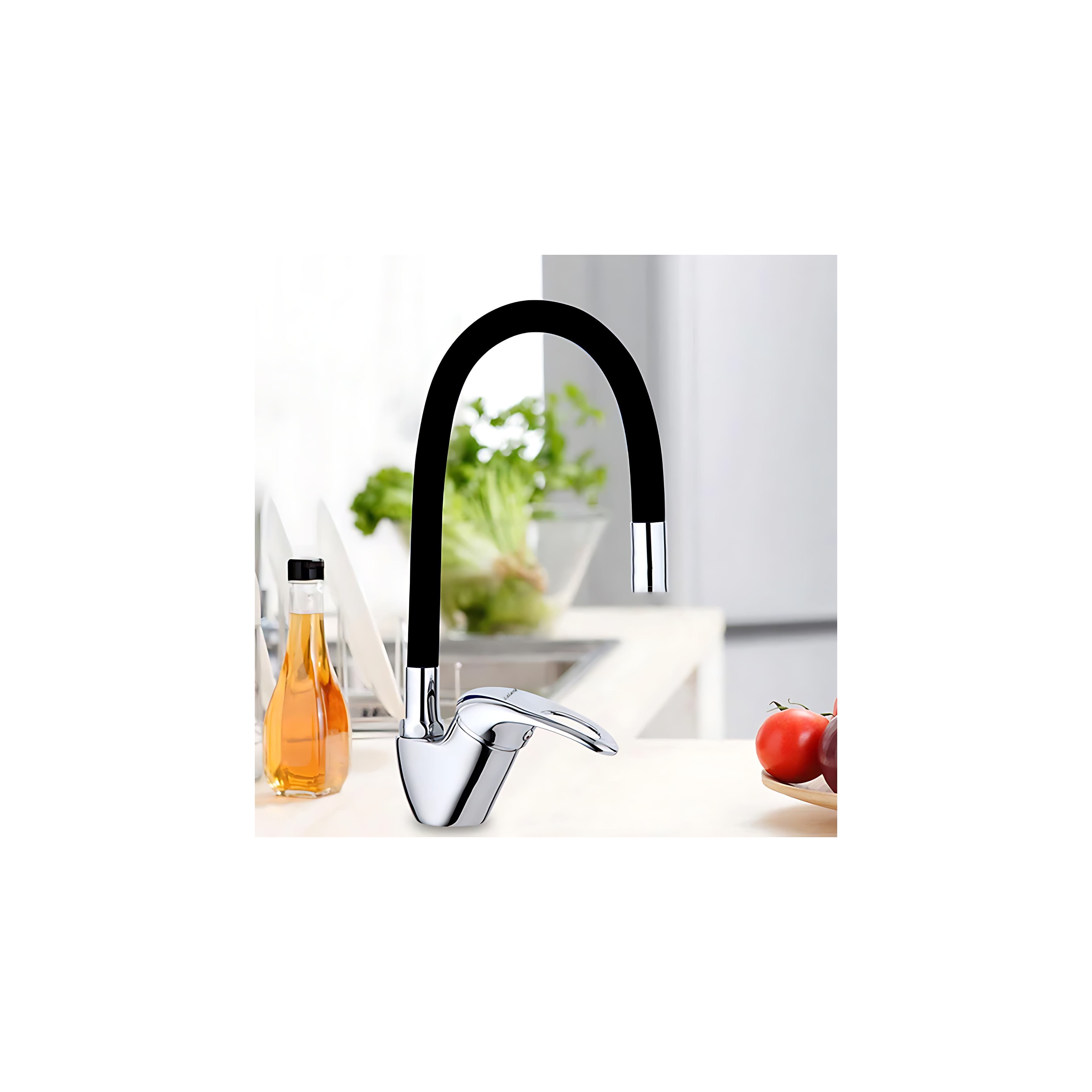 Змішувач кухонний Calani LUPI black