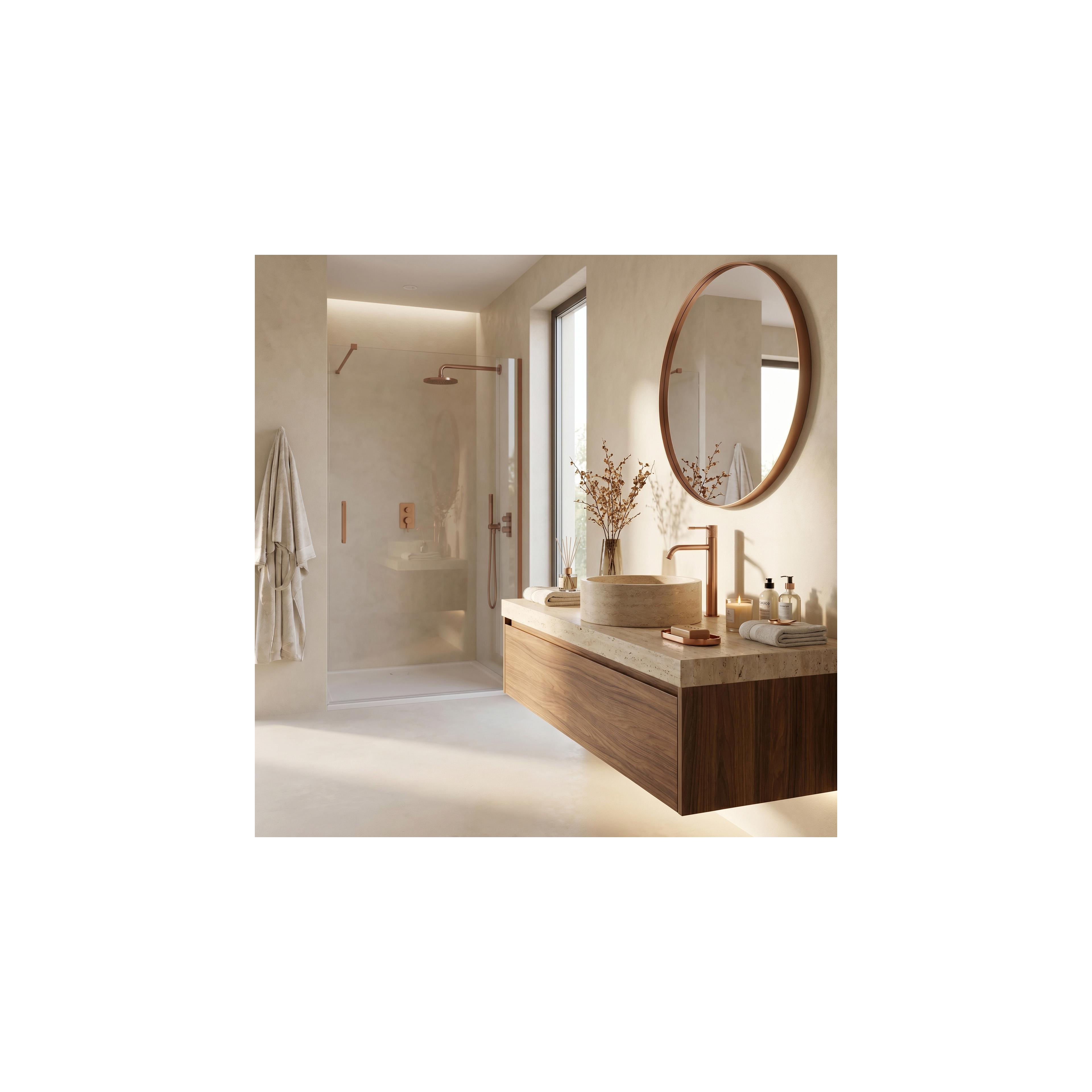 Bathroom faucet Rea Venti Brush Copper High