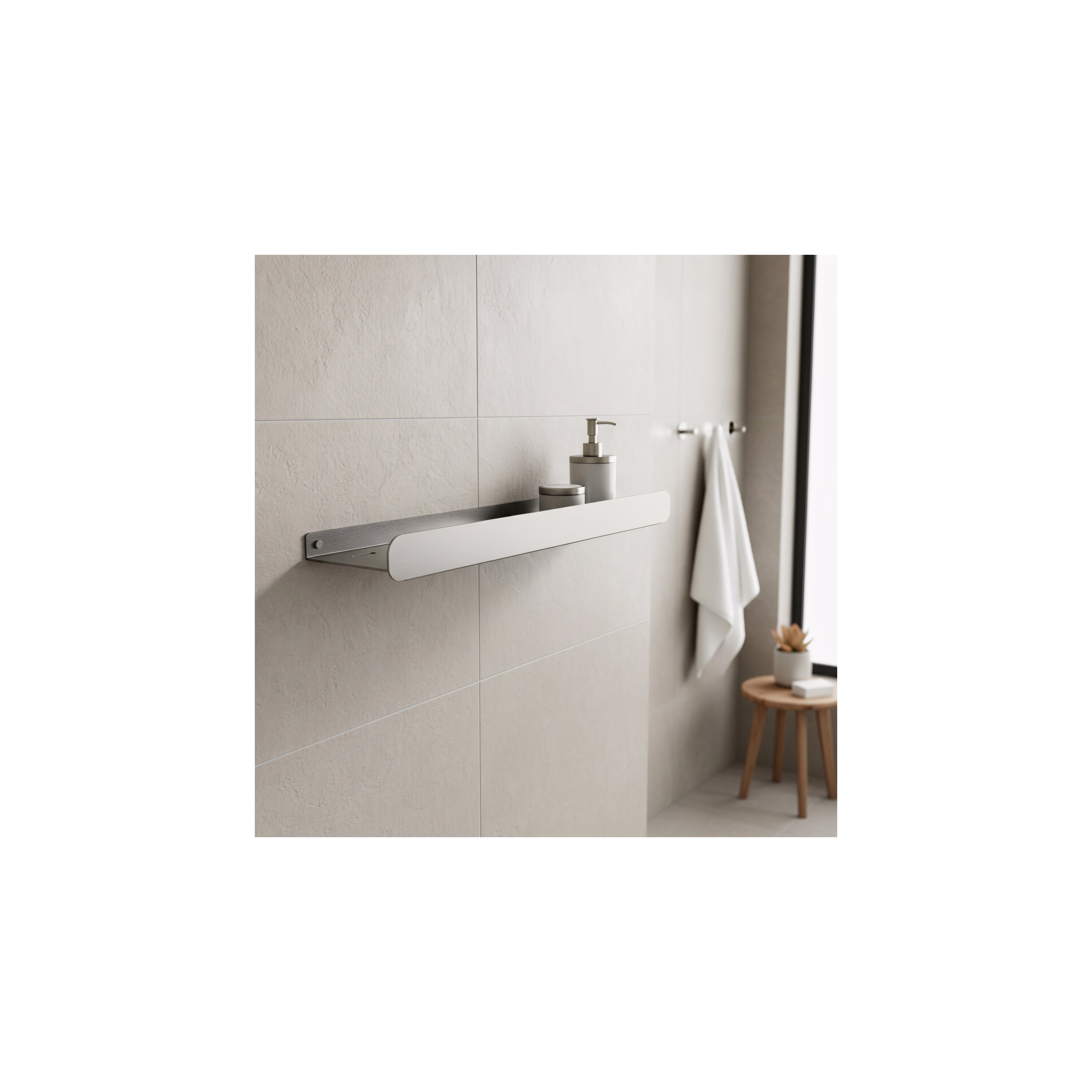 Estante de baño SF03 45cm steel brush