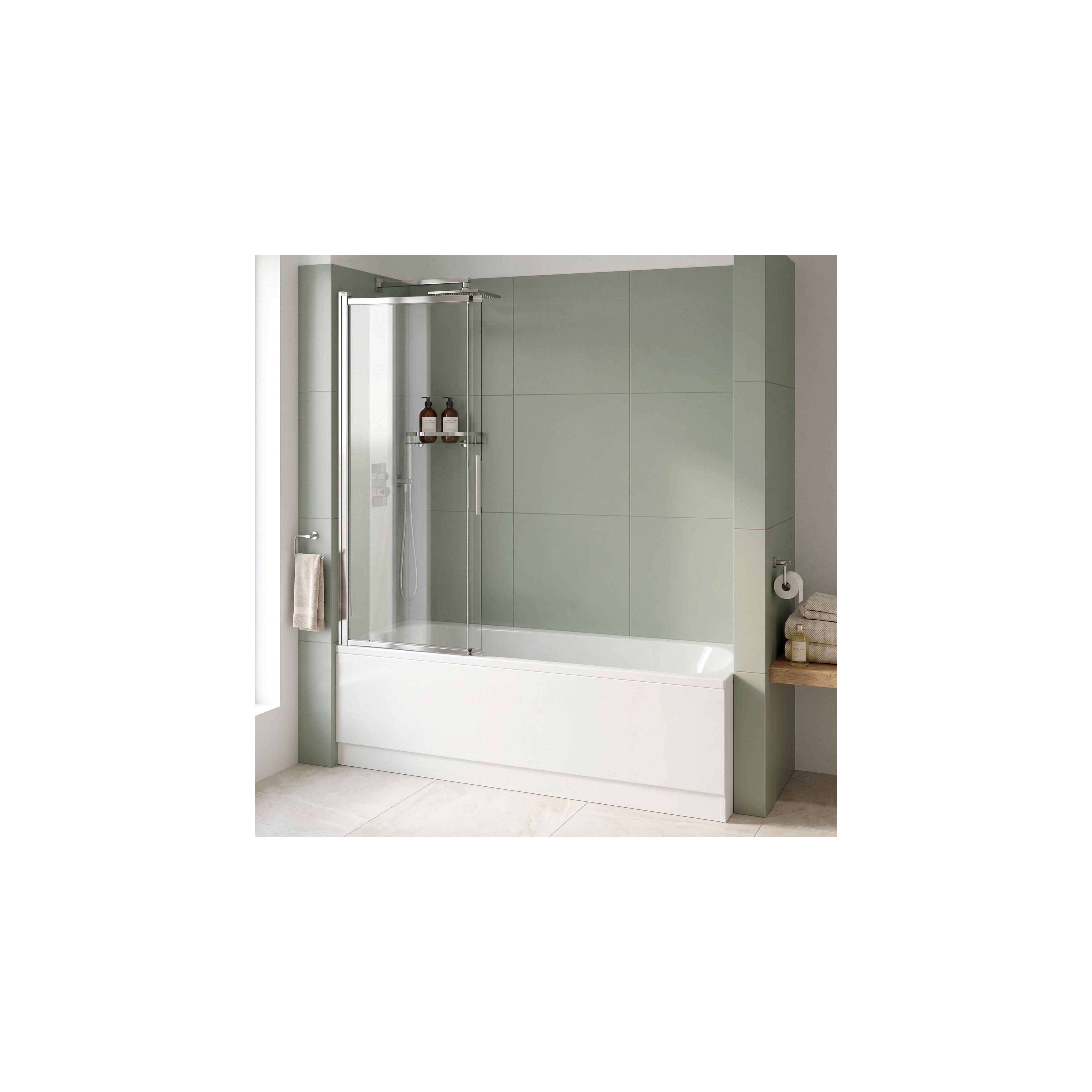 Badekarsskærm skydedør Rea Dario Chrome  80