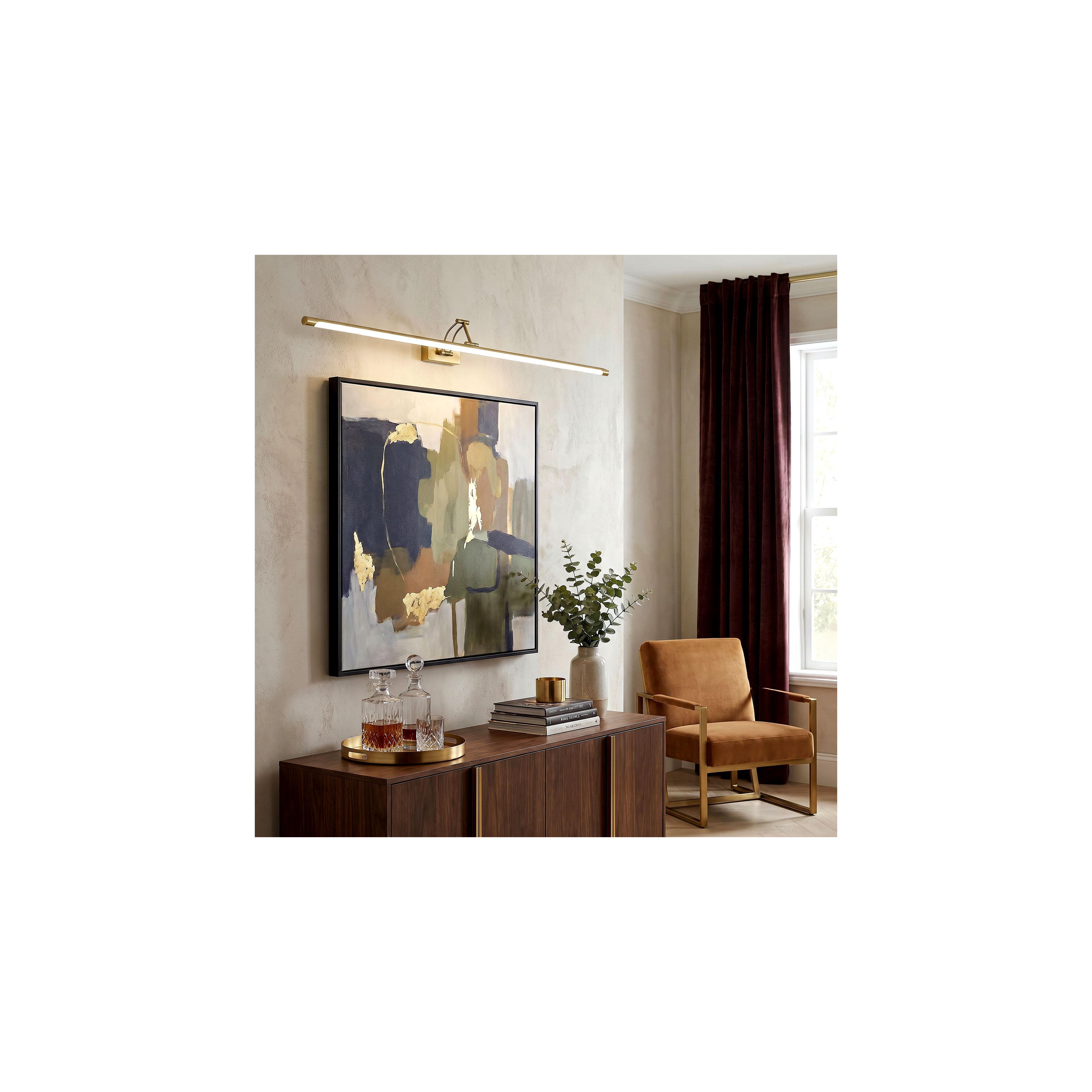 Badrum vägg LED-lampa SWE024-1W 80cm Brush Gold