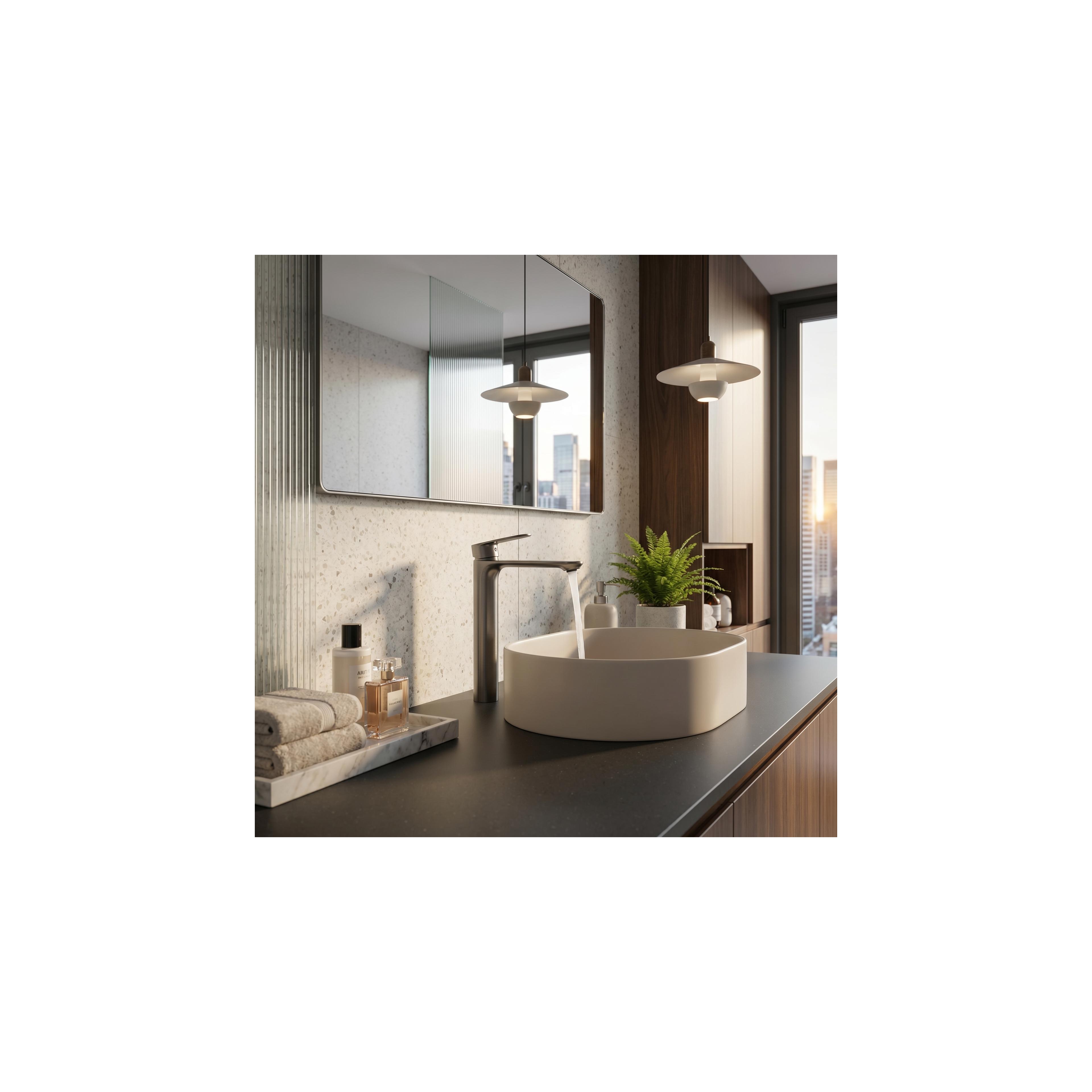 Bathroom faucet Rea Drop Titan High