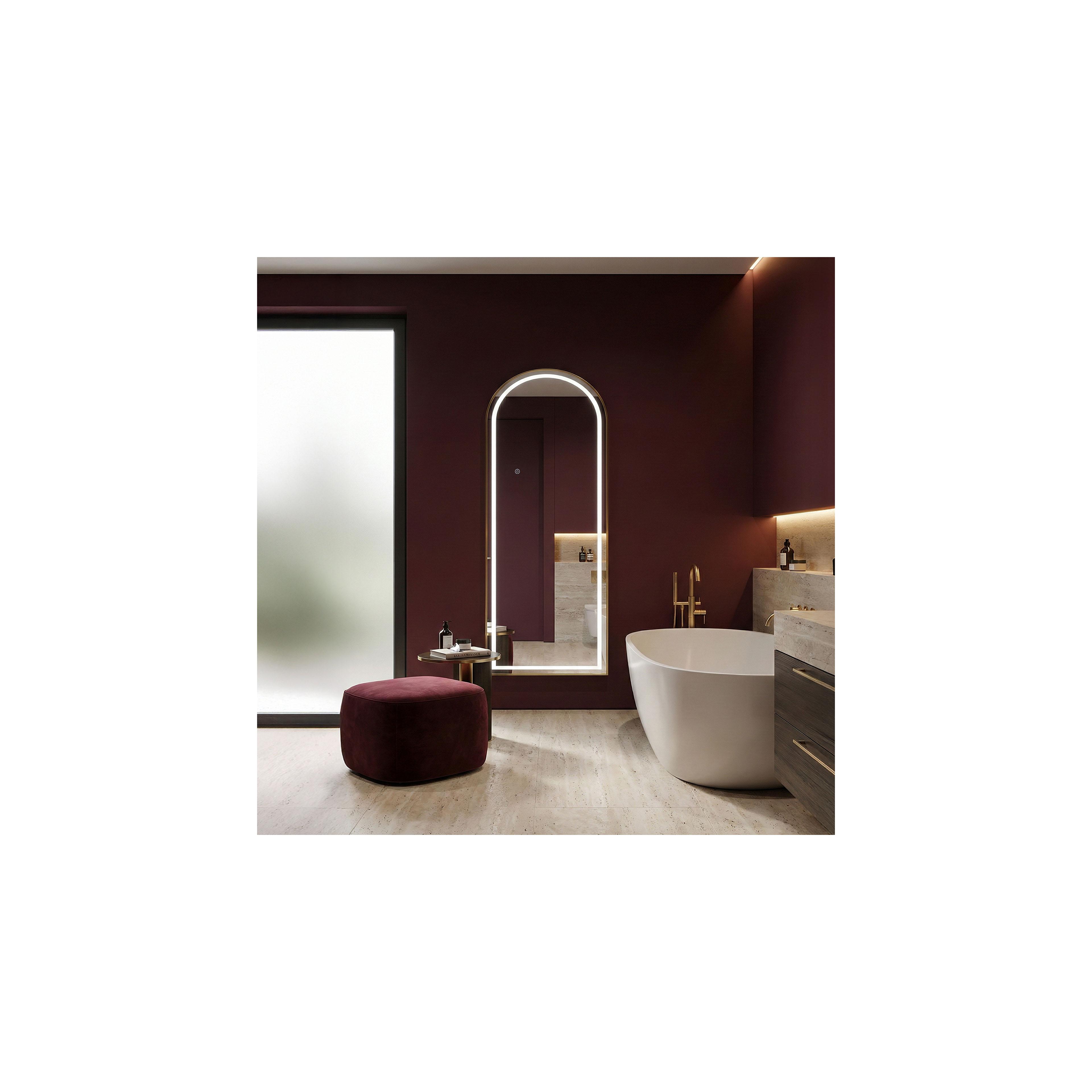 Miroir LED Orbit 60x170cm Brush Gold