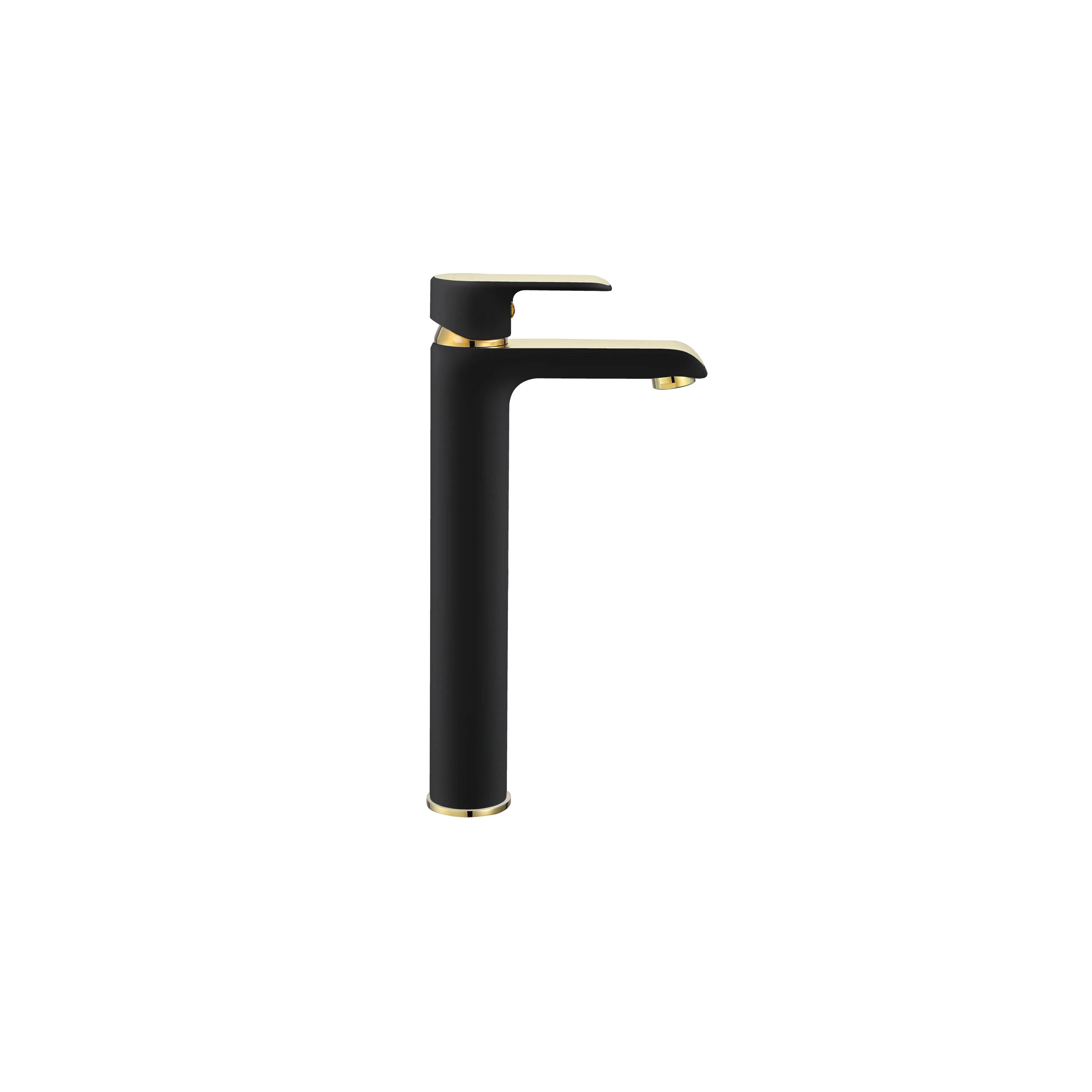 Bathroom faucet REA Bloom Black Gold high