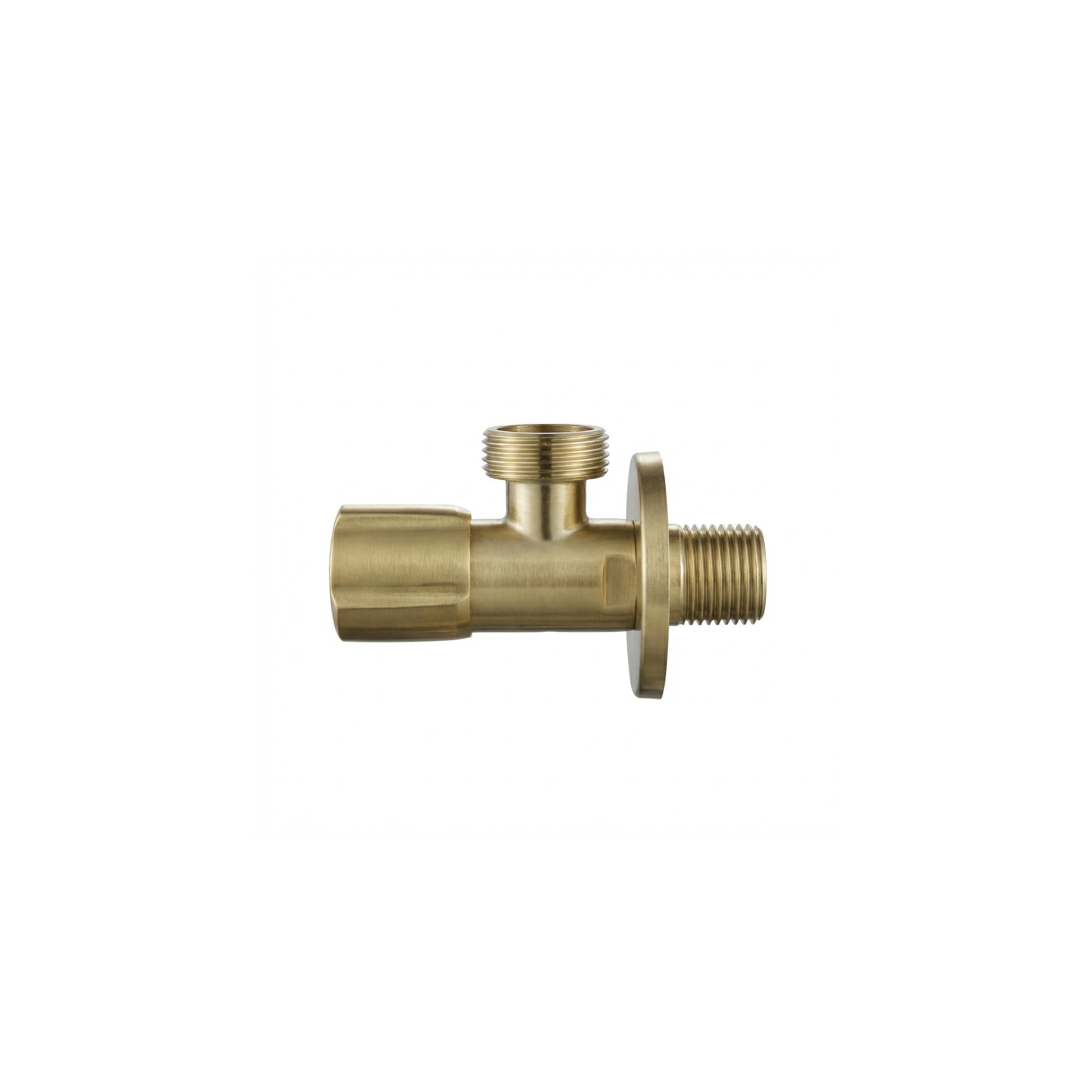 Robinet d’angle 02 1/2" x 3/4" Brush Gold