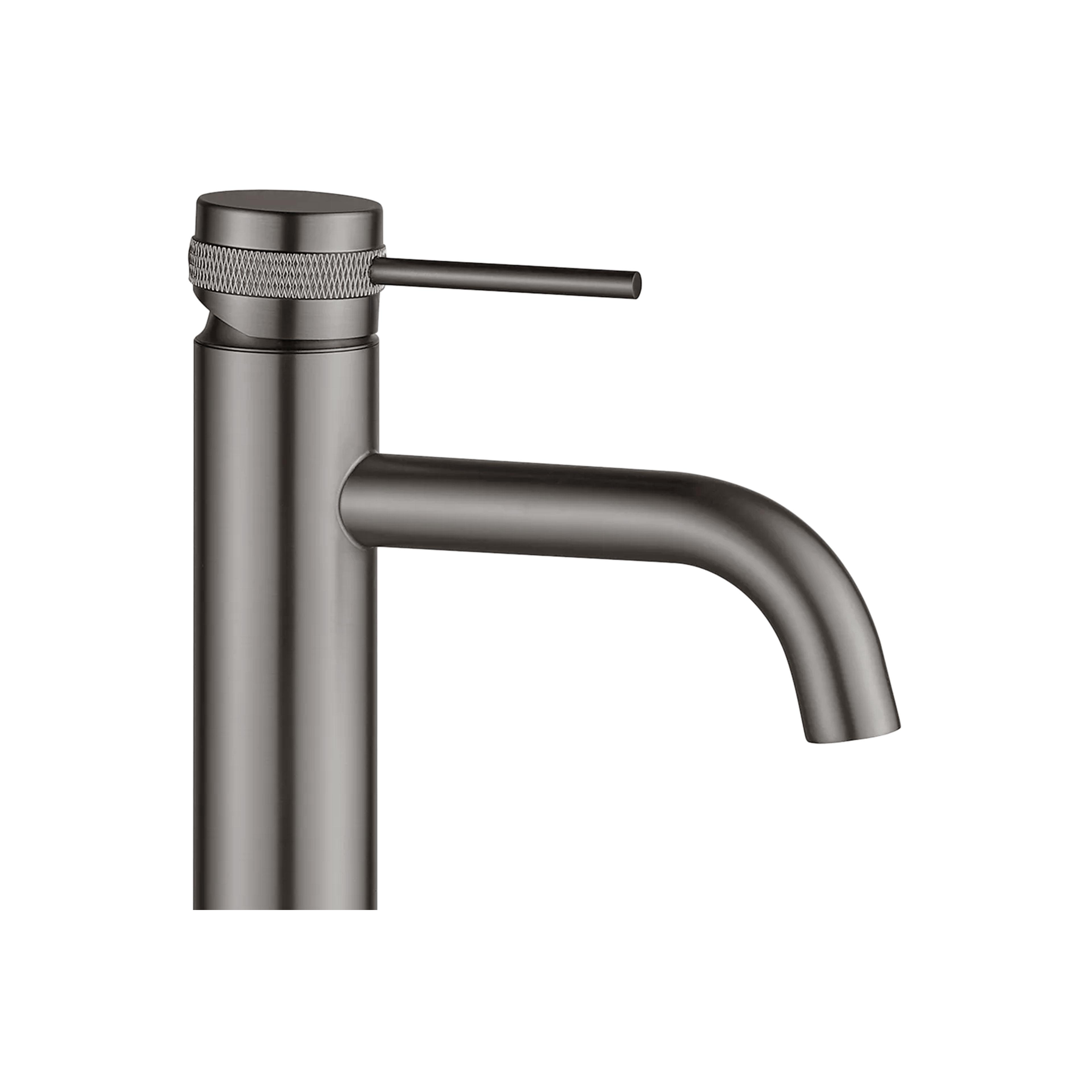 REA Lungo Grip Torneira Lavatório Gun Grey Ouro Escovado Baixa