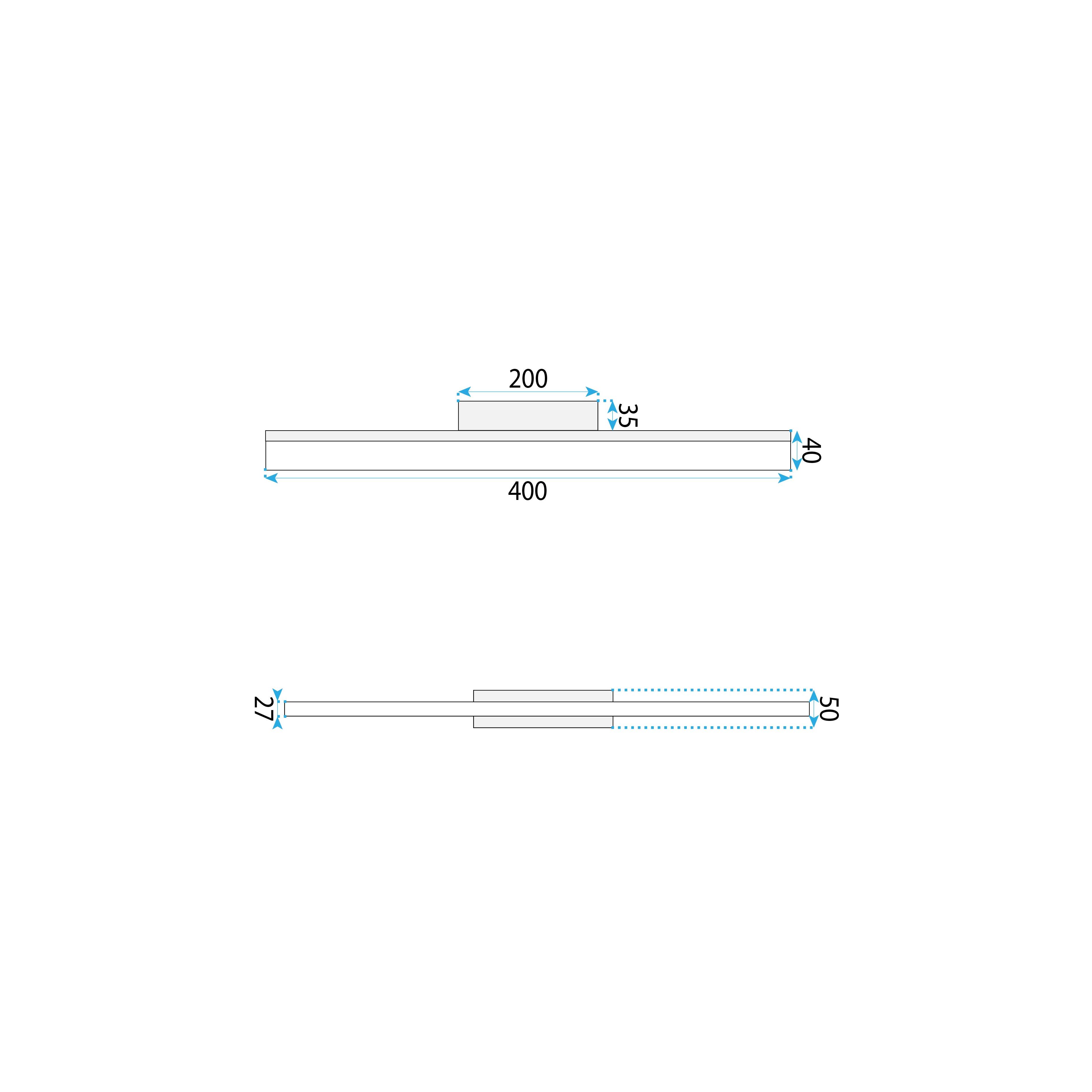 Wandlampe LED 42CM APP1854-1W BLACK