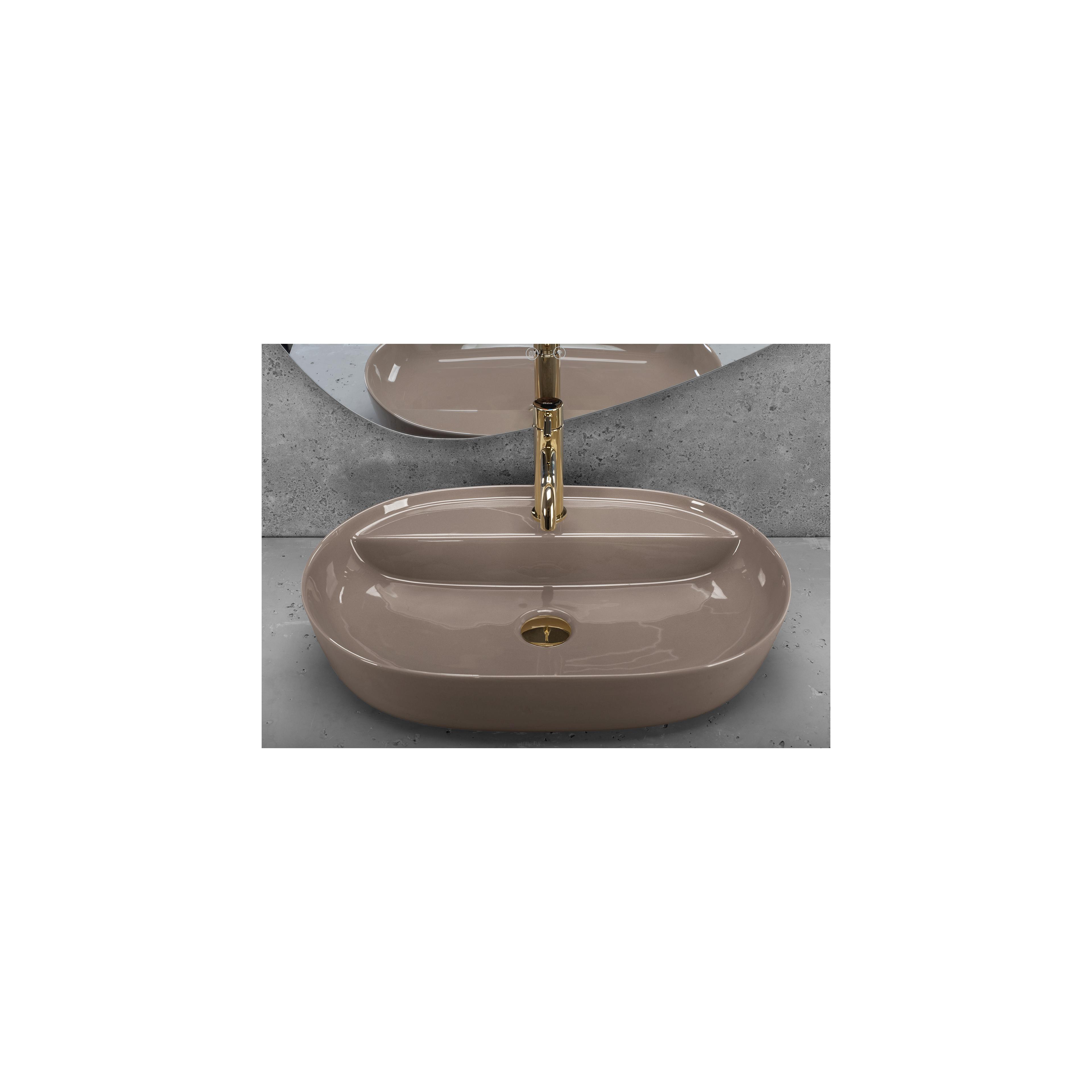 Umywalka REA Aura 61 Beige Shiny