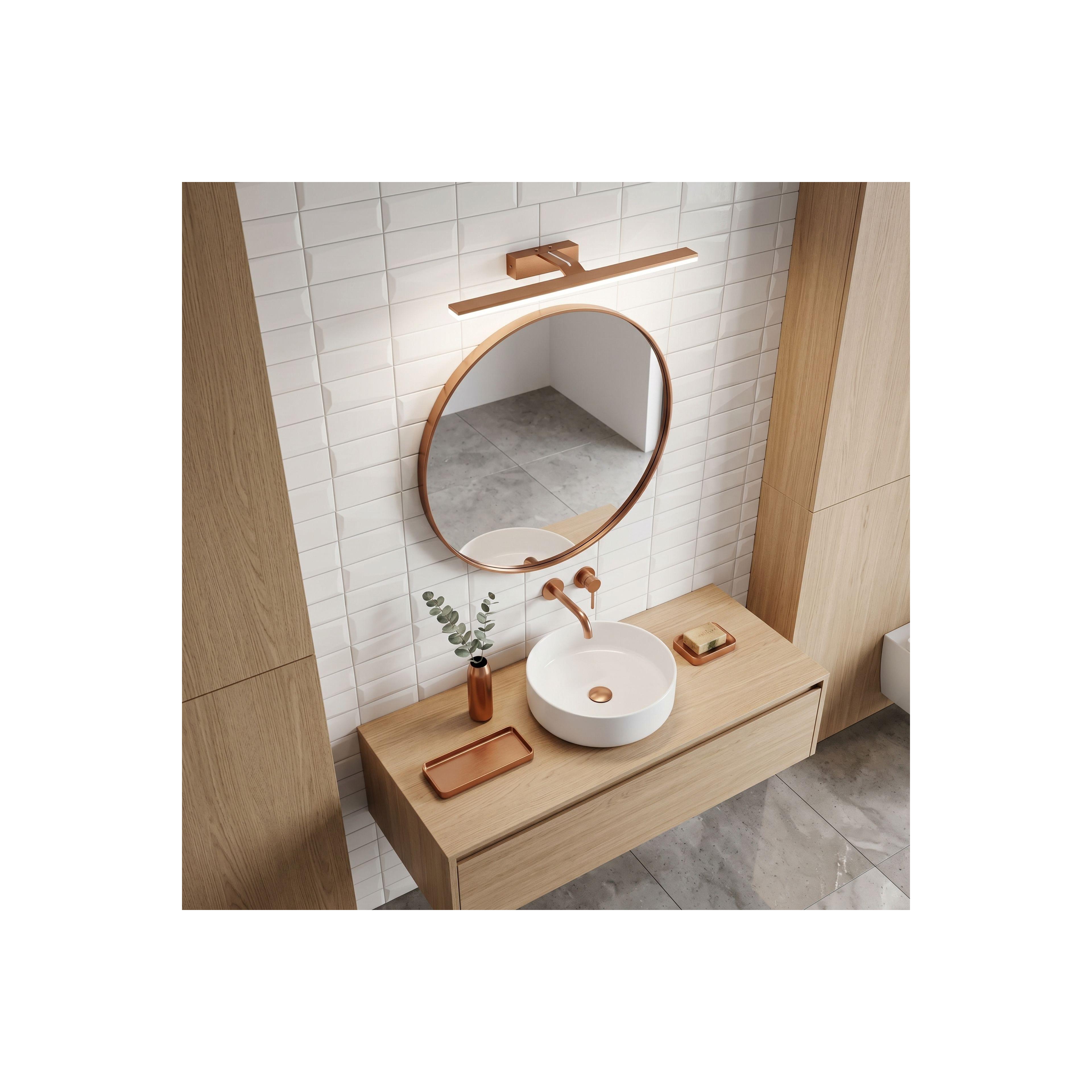 Bad LED-Wandleuchte SWE013-1W 43cm BRUSH COPPER