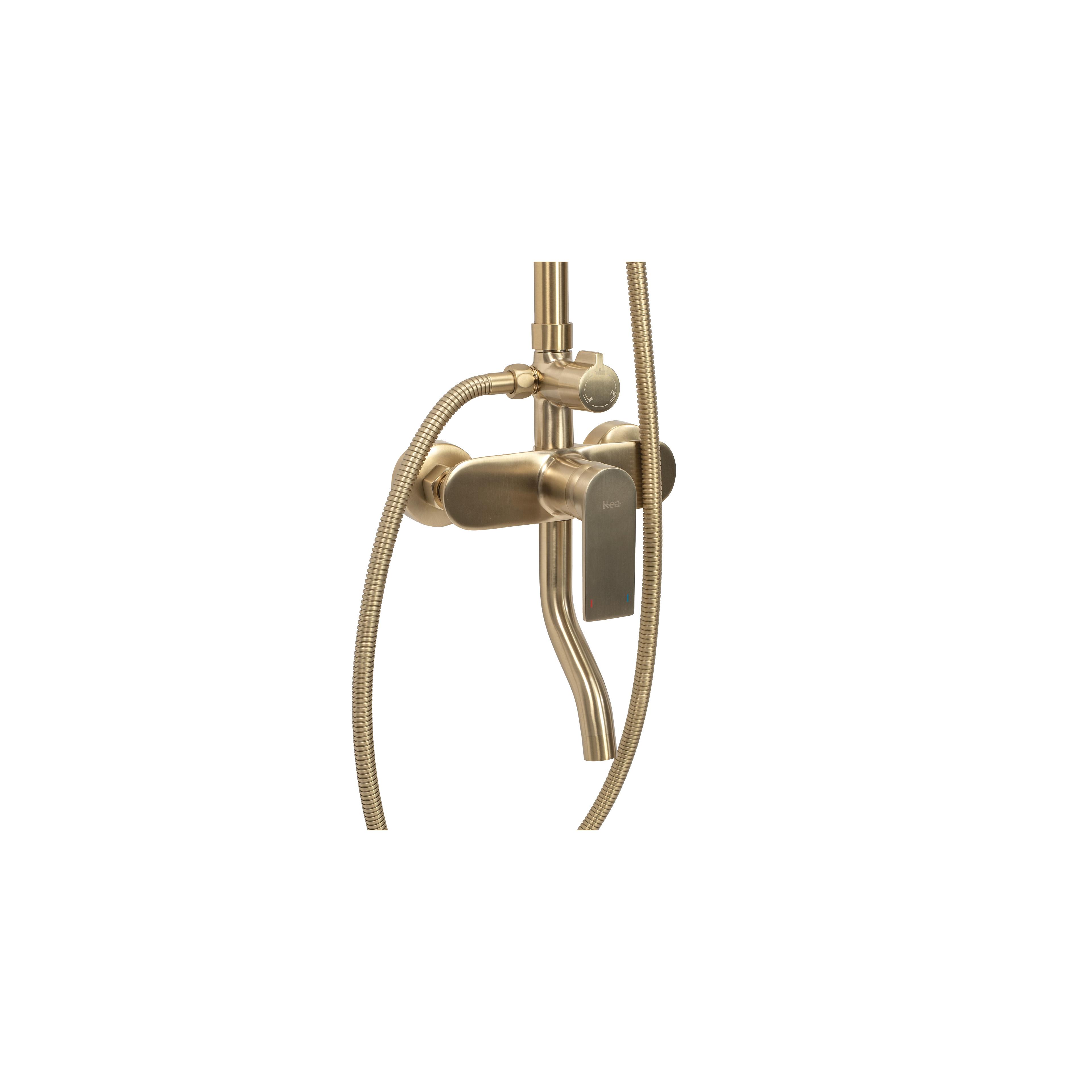 Duschgarnitur Rea VERSO BRUSHED GOLD