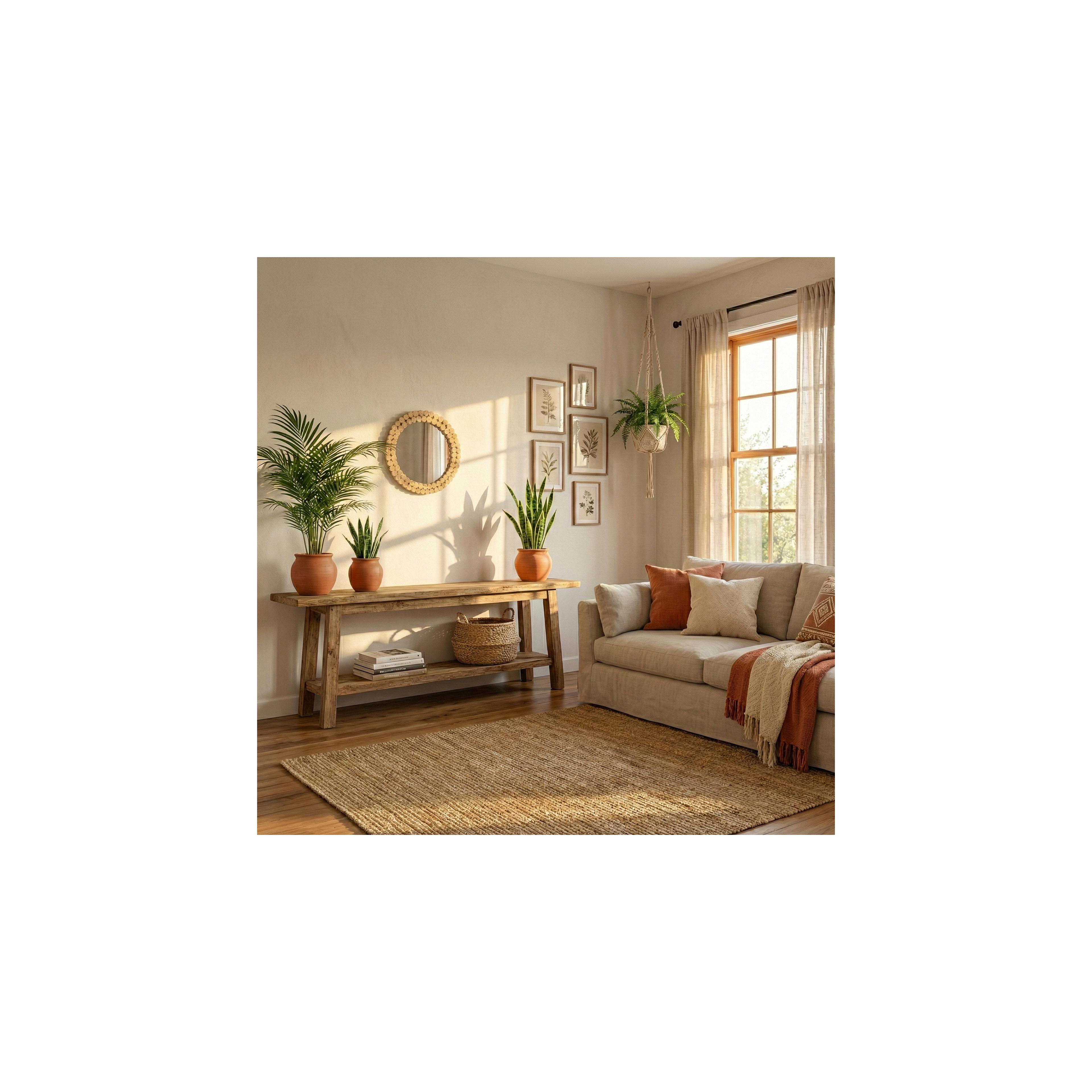 ESPELHO DE PAREDE BOHO 36CM KLNA-MR01