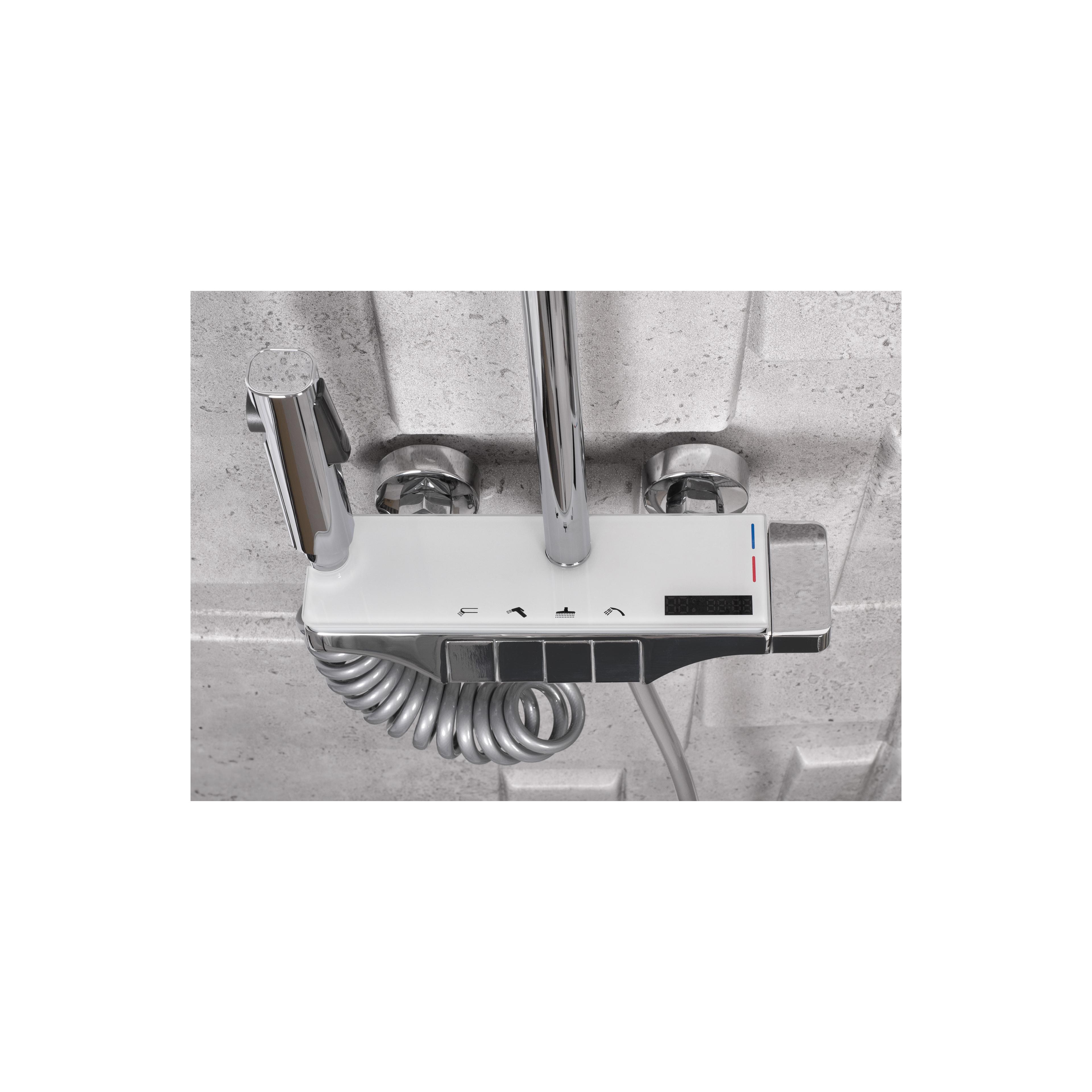 Shower set REA Savio Led Chrome