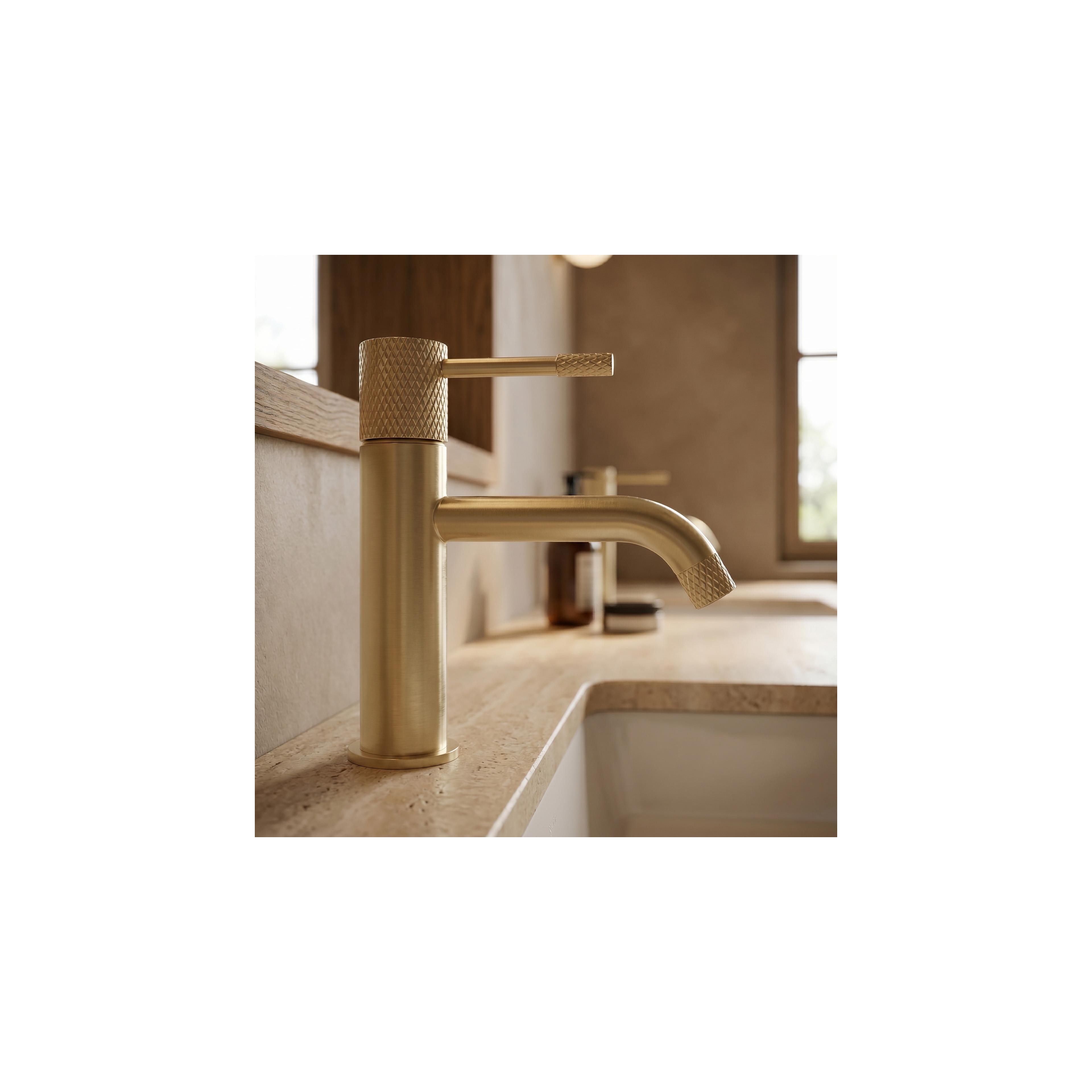 Bathroom faucet Rea Venti Brush Gold Low