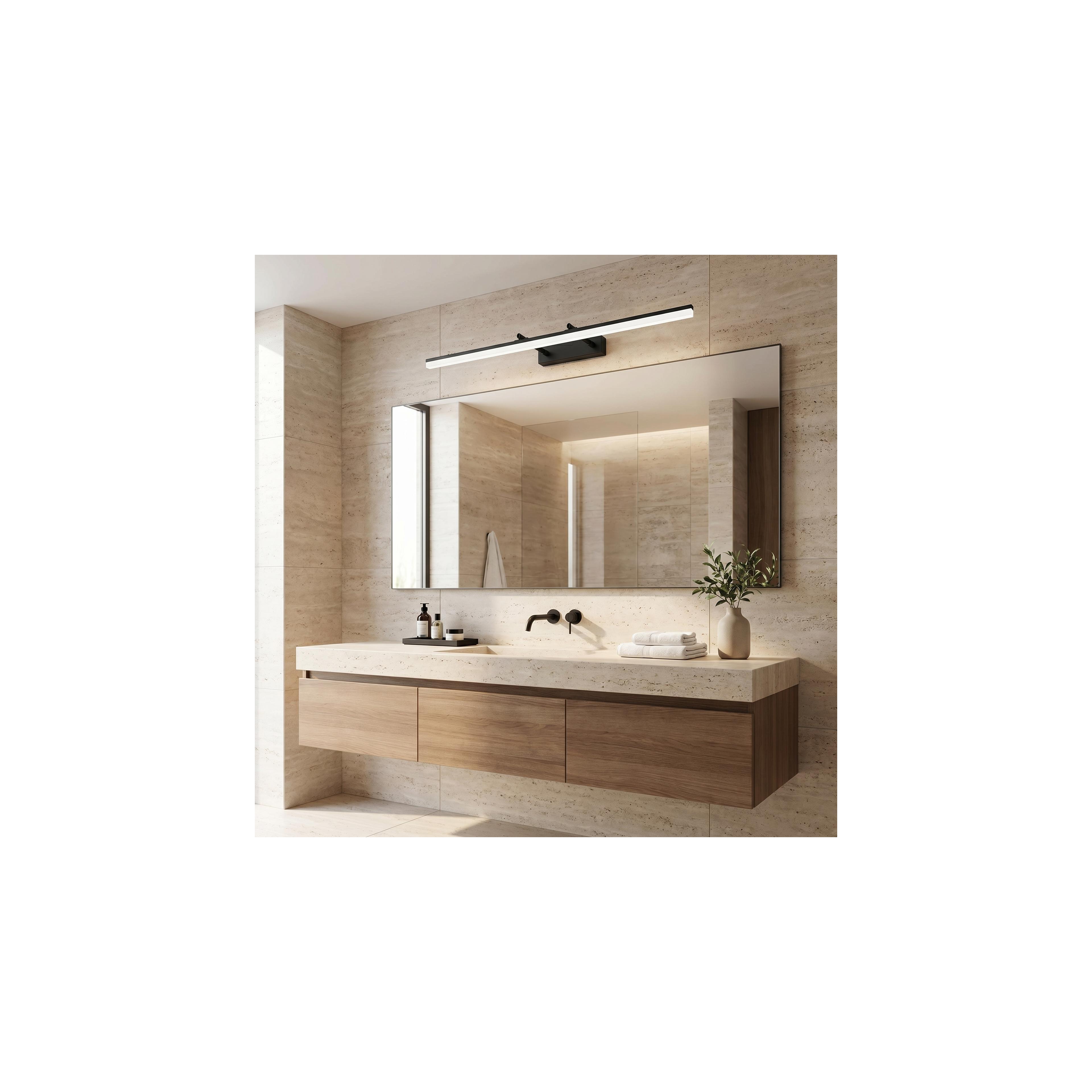 Badkamer LED-wandlamp APP1880-1W 80cm BLACK