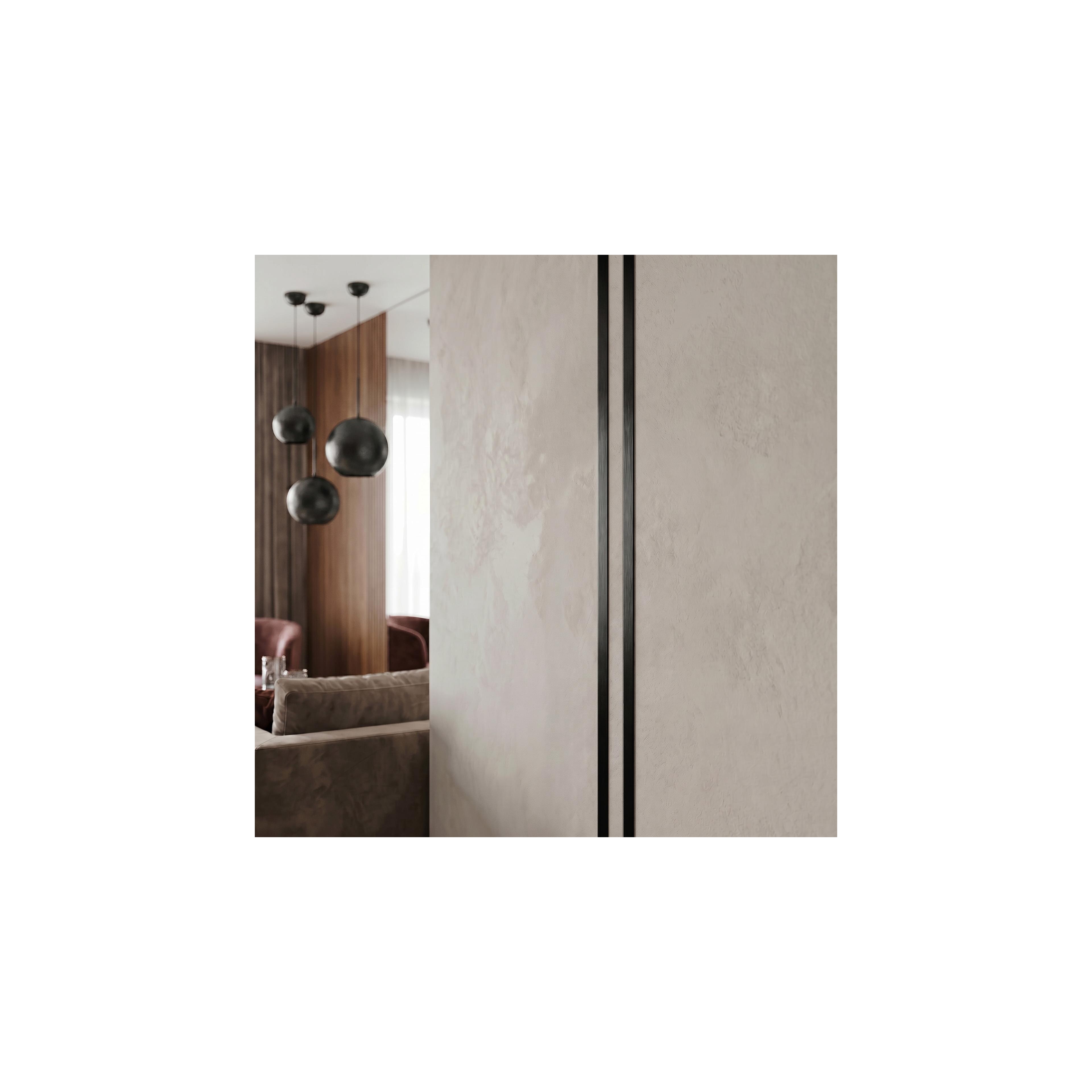 Self-adhesive decorative trim Rea P14454C 2cm Brush Black