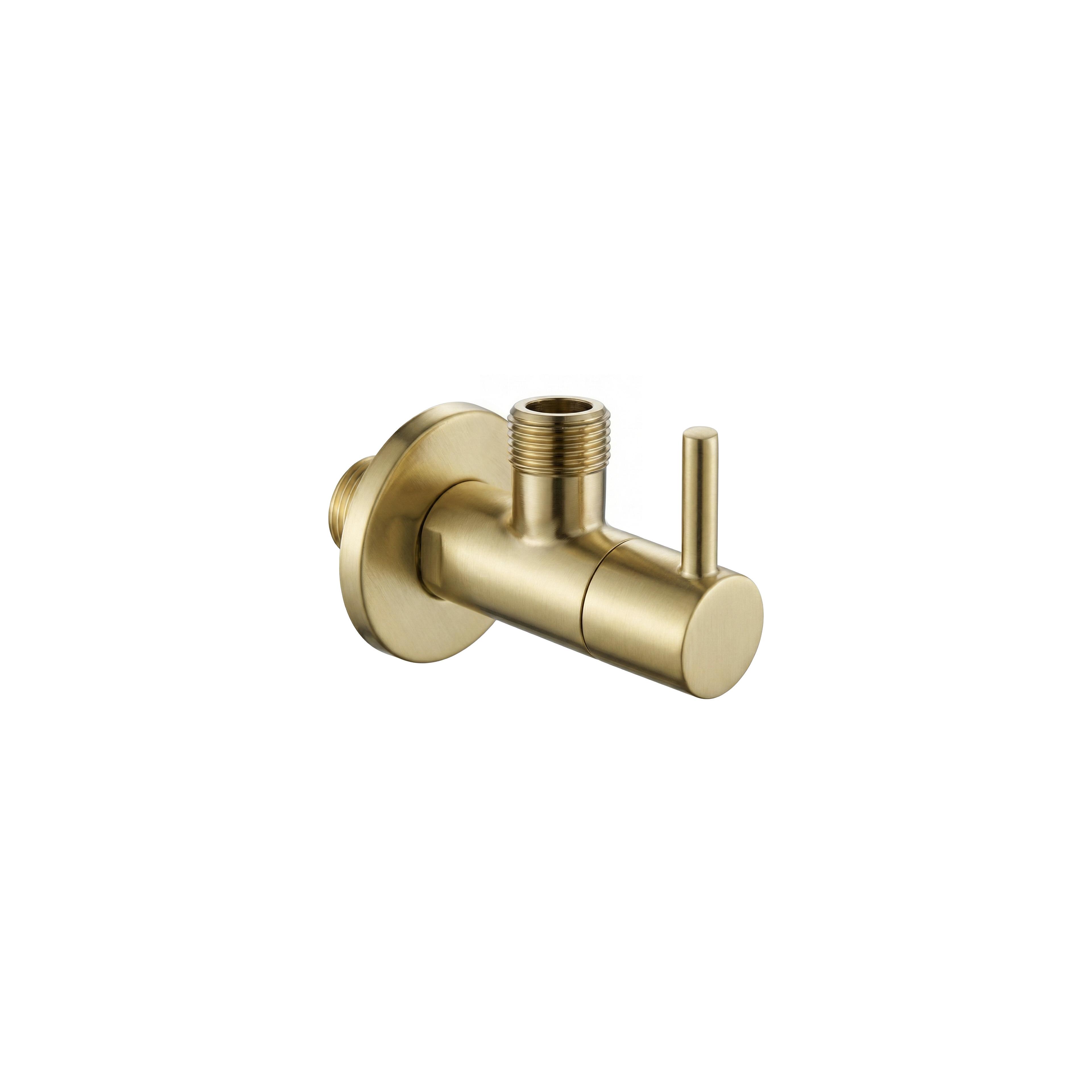 Robinet d’angle 1/2" x 3/8" Brush Gold