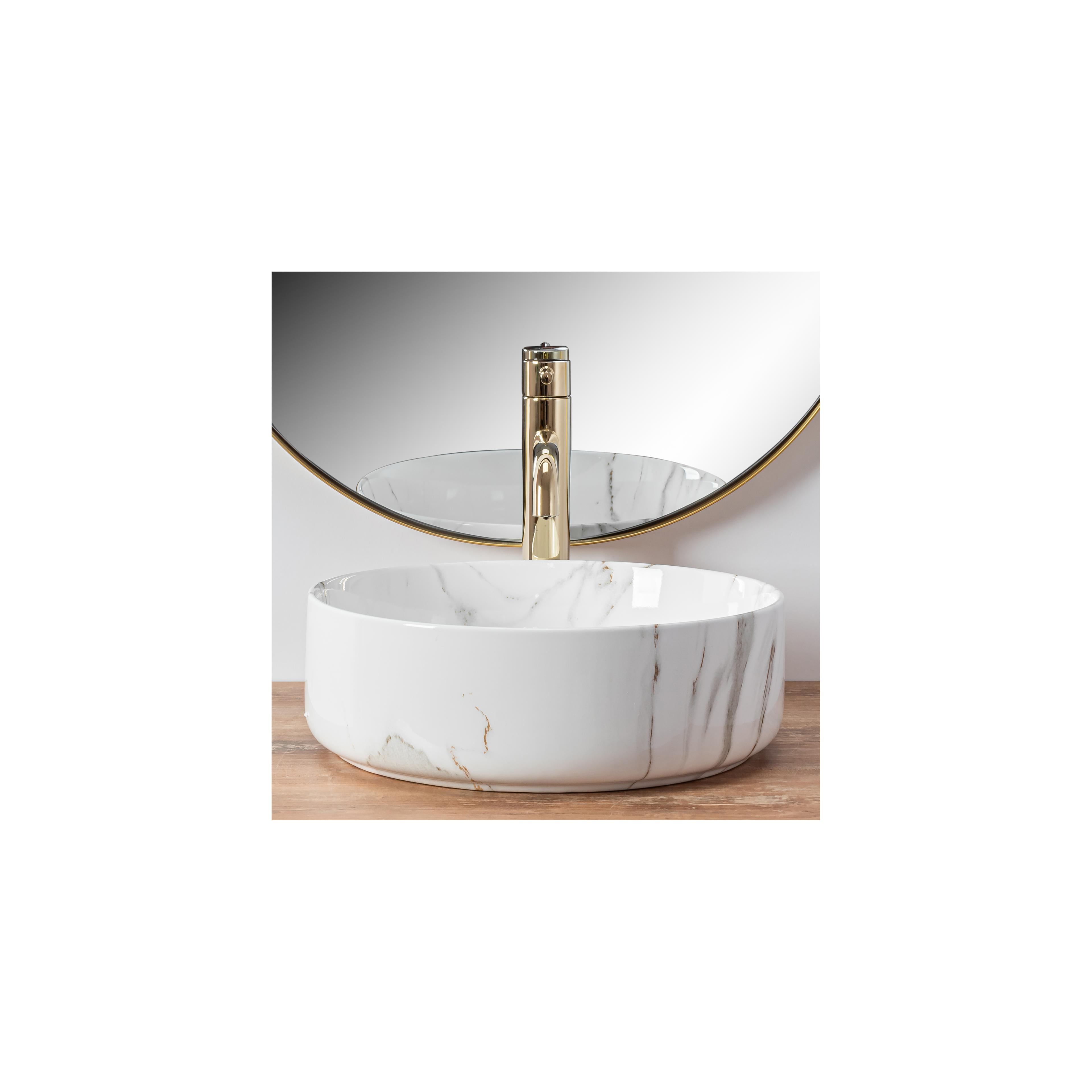Countertop washbasin Rea Sami Aiax Shiny