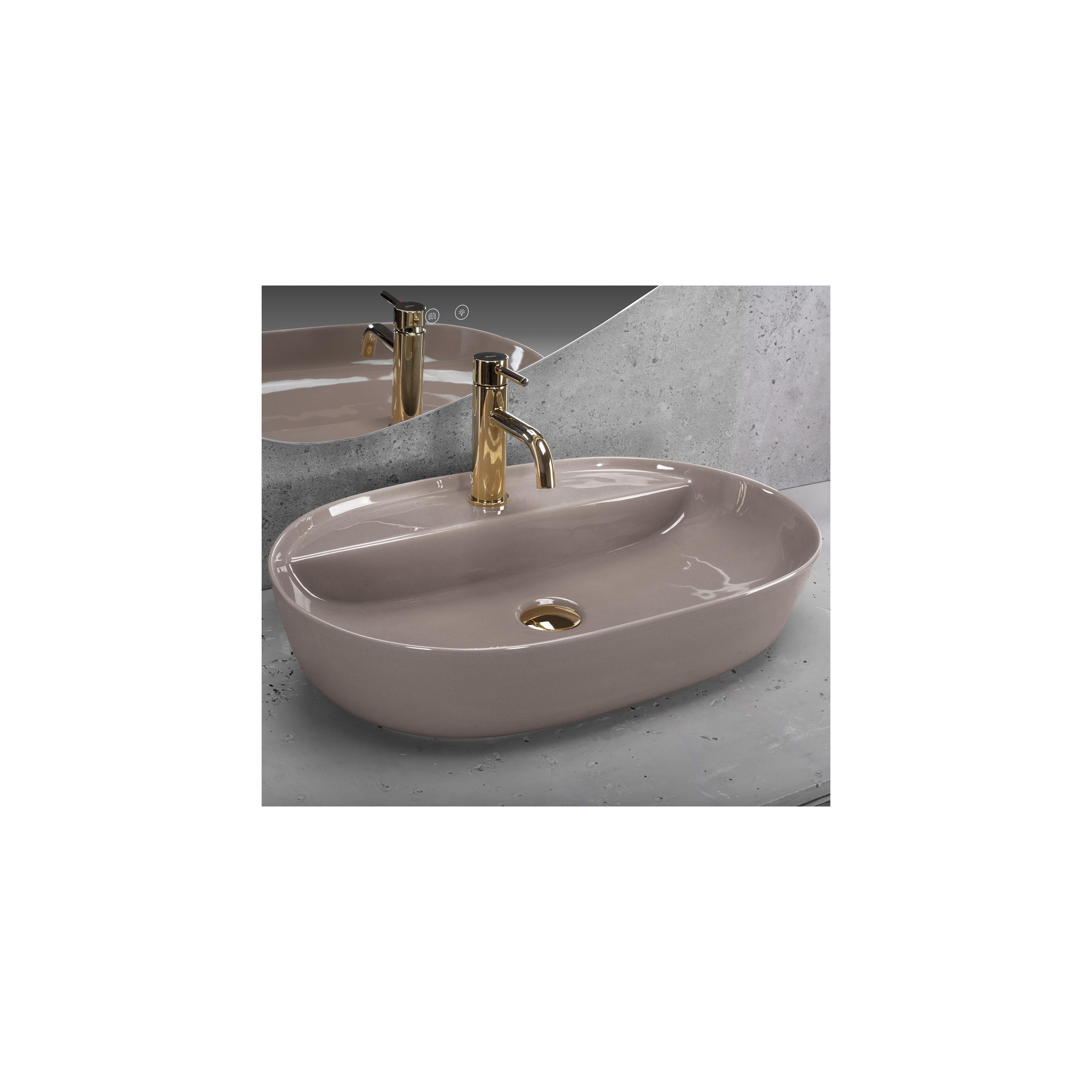 Umywalka REA Aura 61 Beige Shiny