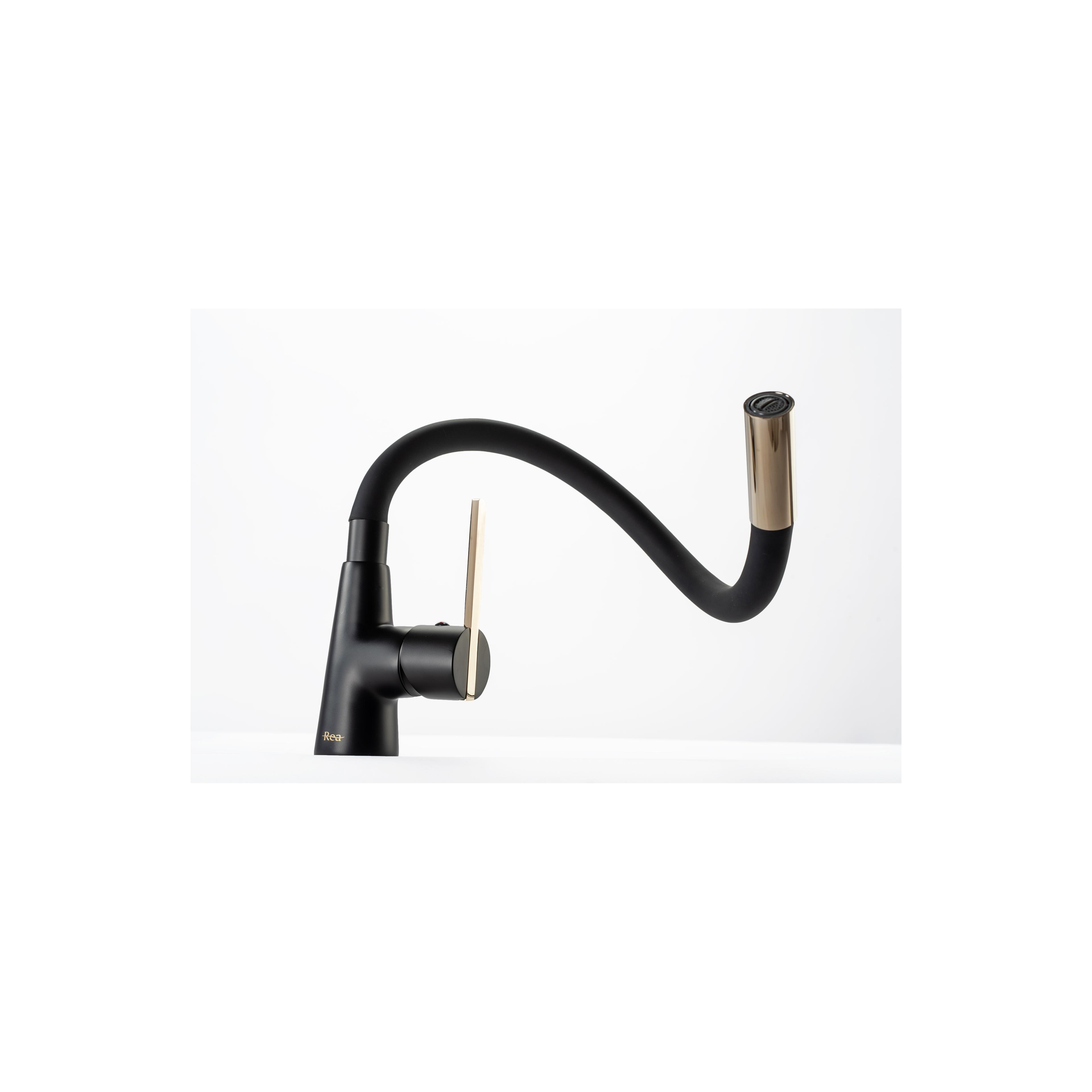Keukenkraan Rea Icon Black/Gold