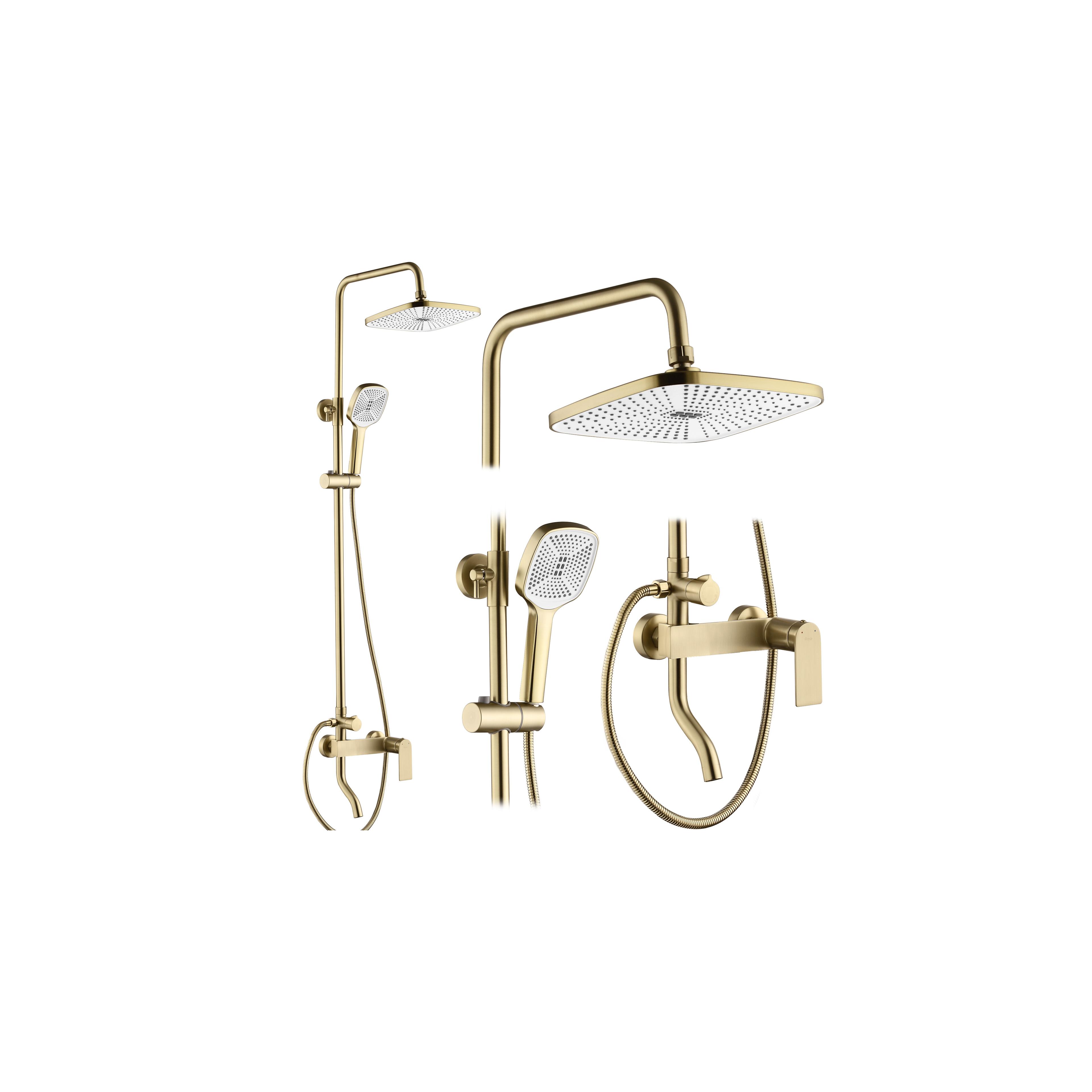 Conjunto de ducha REA STORM GOLD BRUSH