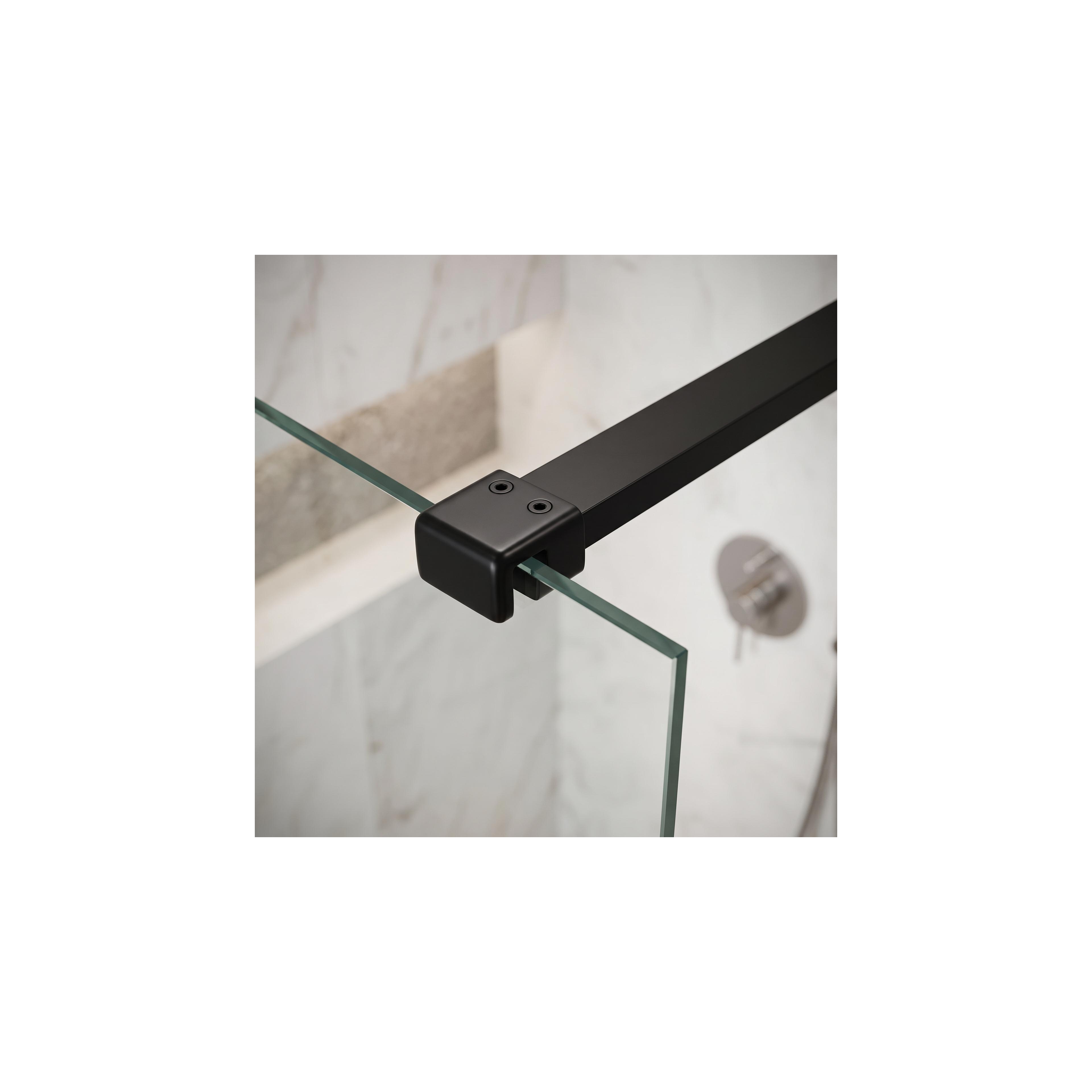 Dušo sienelės laikiklis 150 cm Rea Black