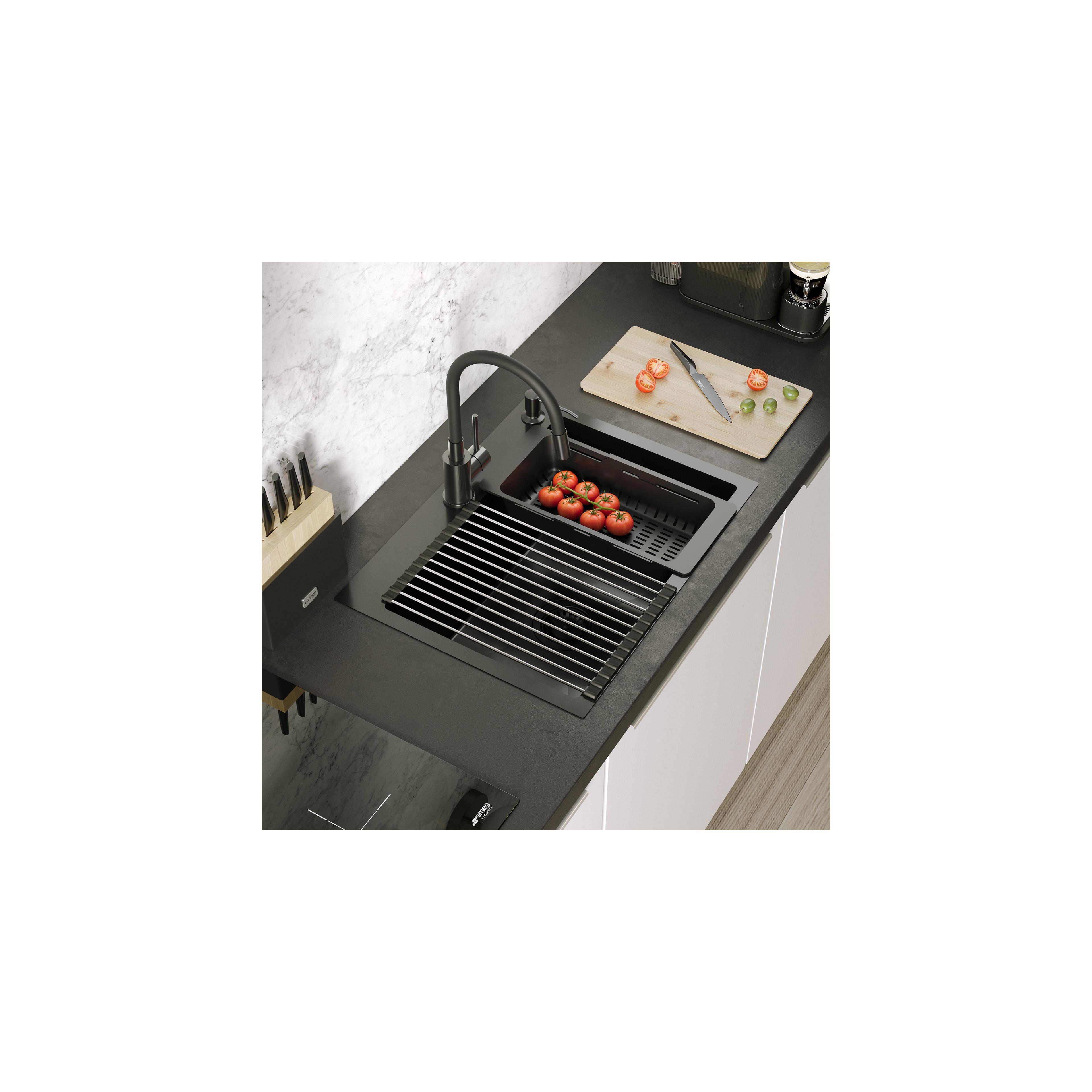 Évier en acier LUKE 110 WORKSTATION Black
