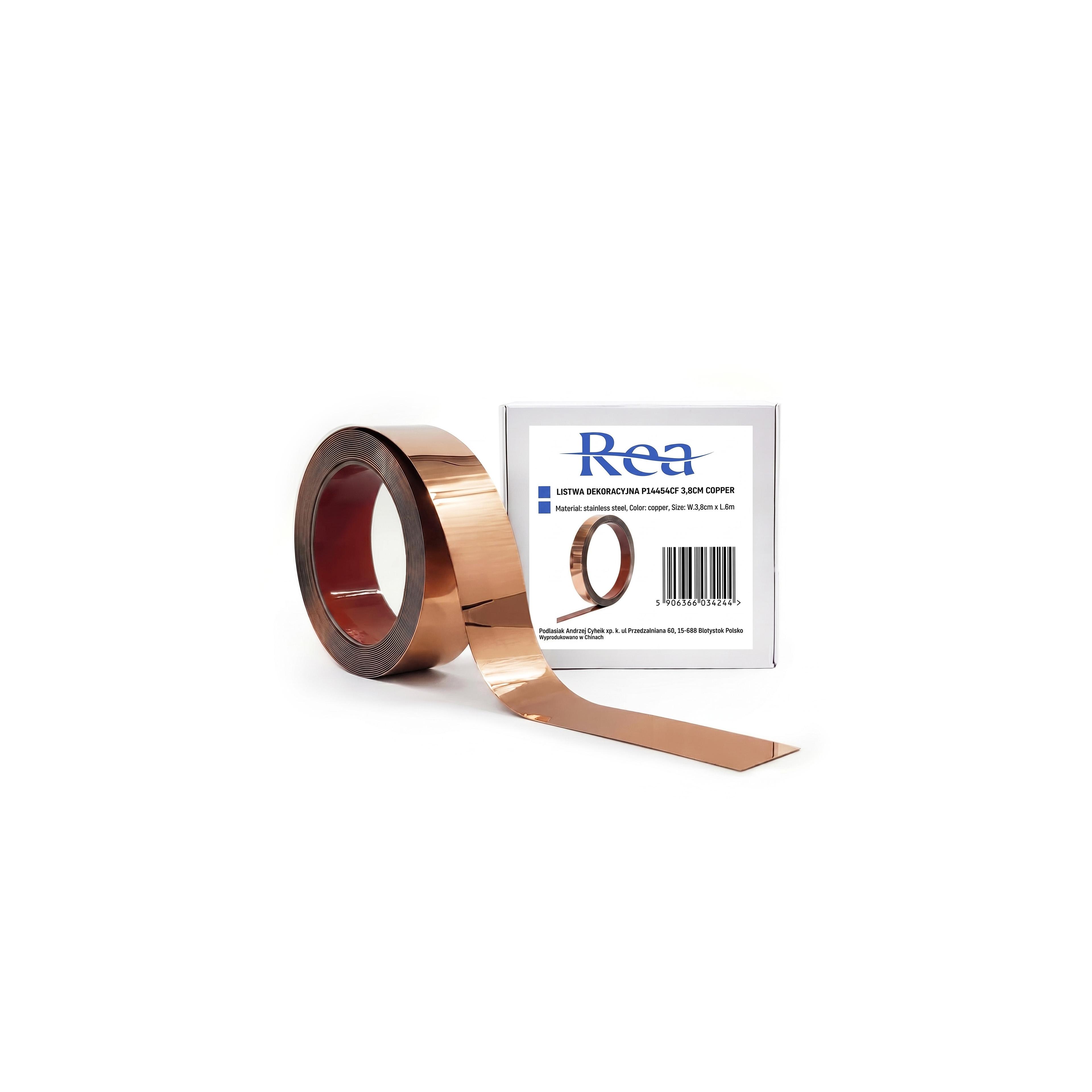 Självhäftande dekorlist Rea P14454CF 3,8cm Copper