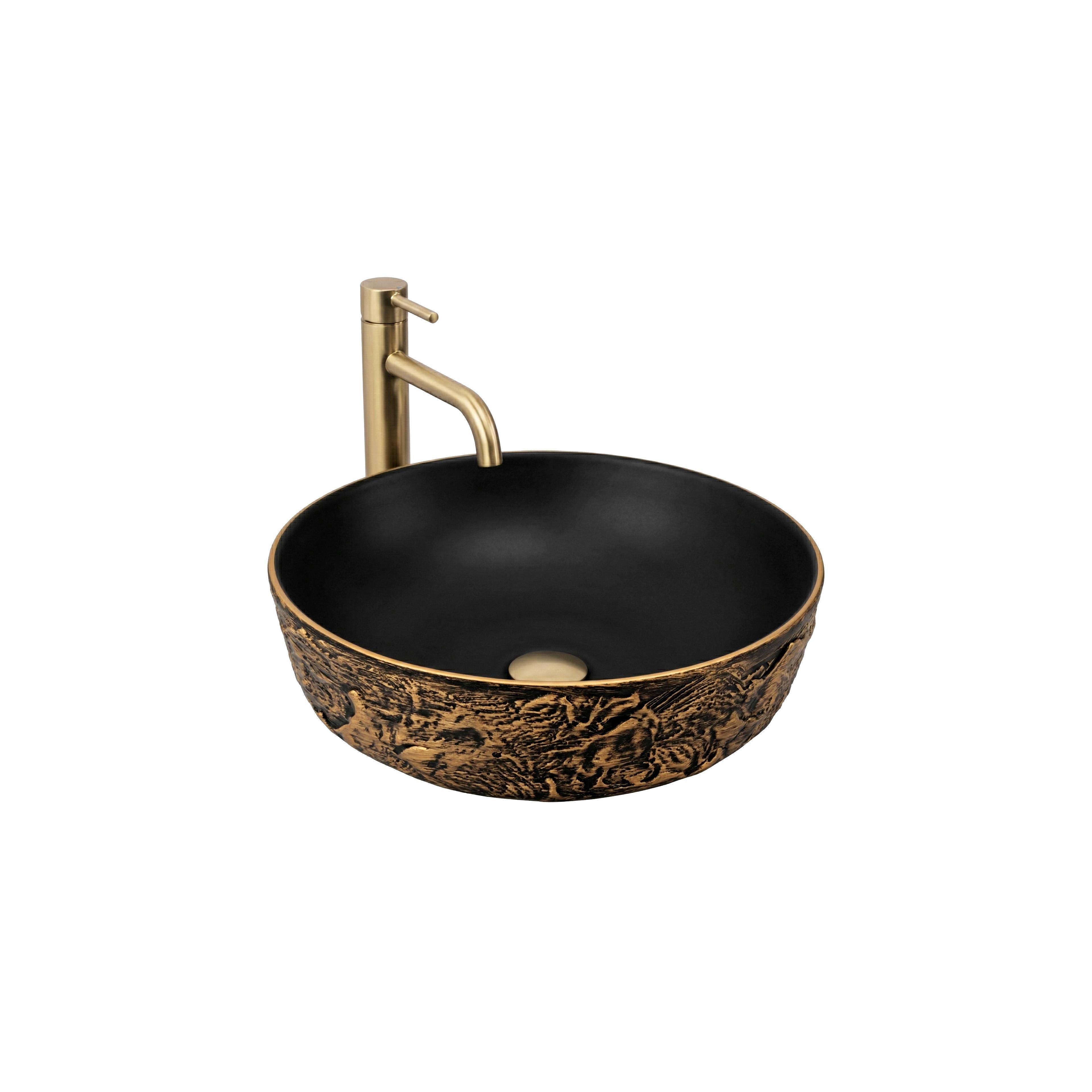 Countertop washbasin Rea Babilon Gold