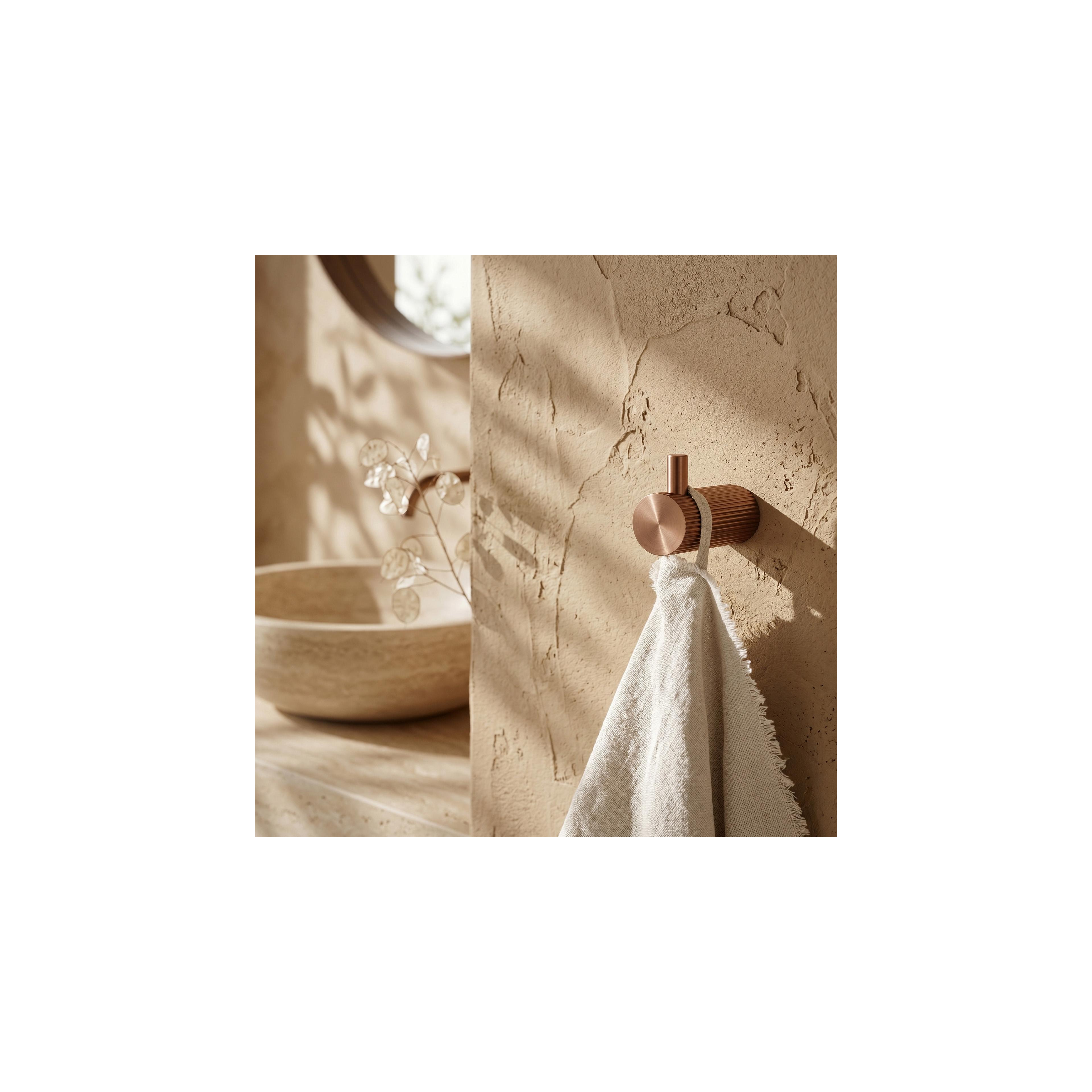 Gancho de casa de banho A64104 SOLO Brush Copper