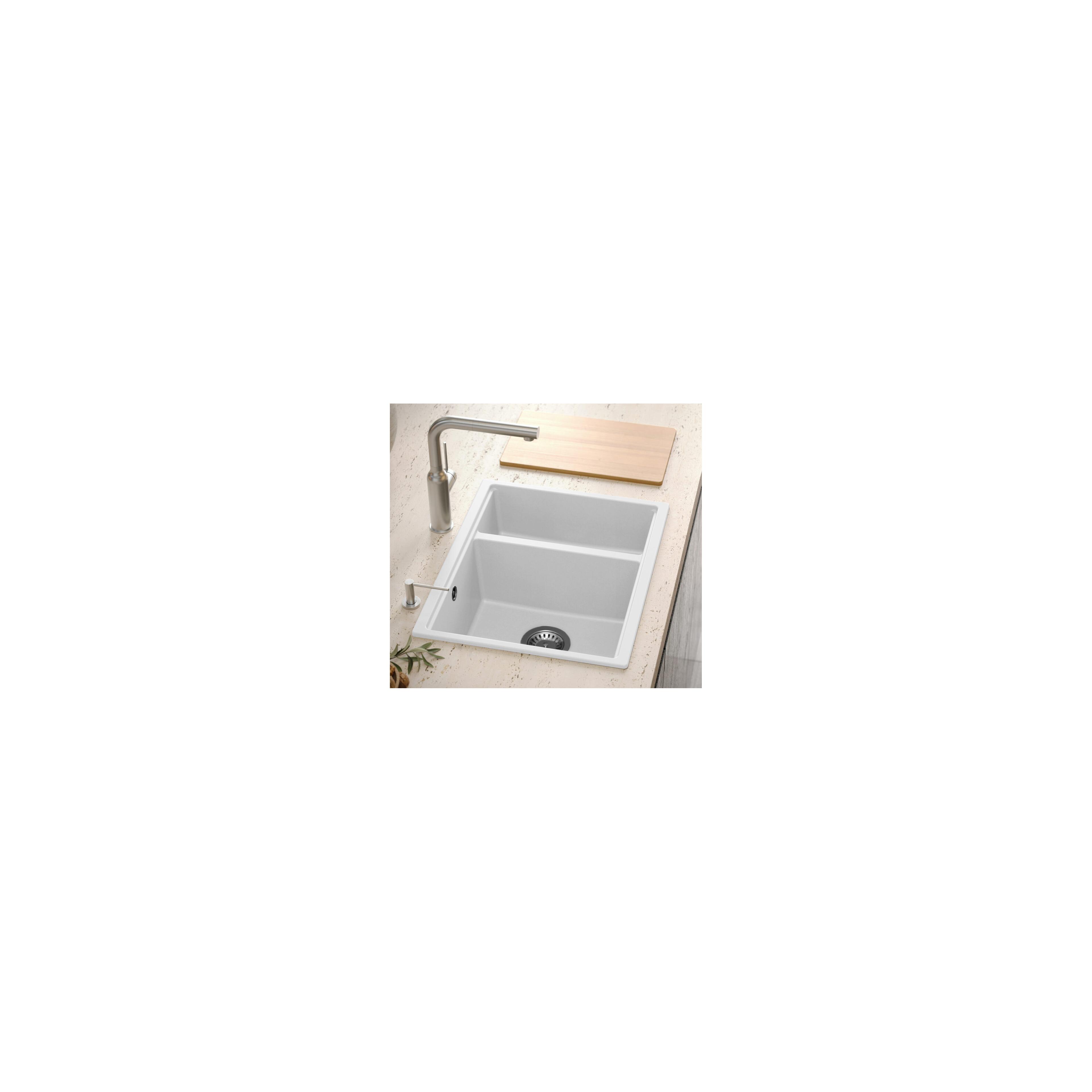 гранітна мийка Logan 150 White