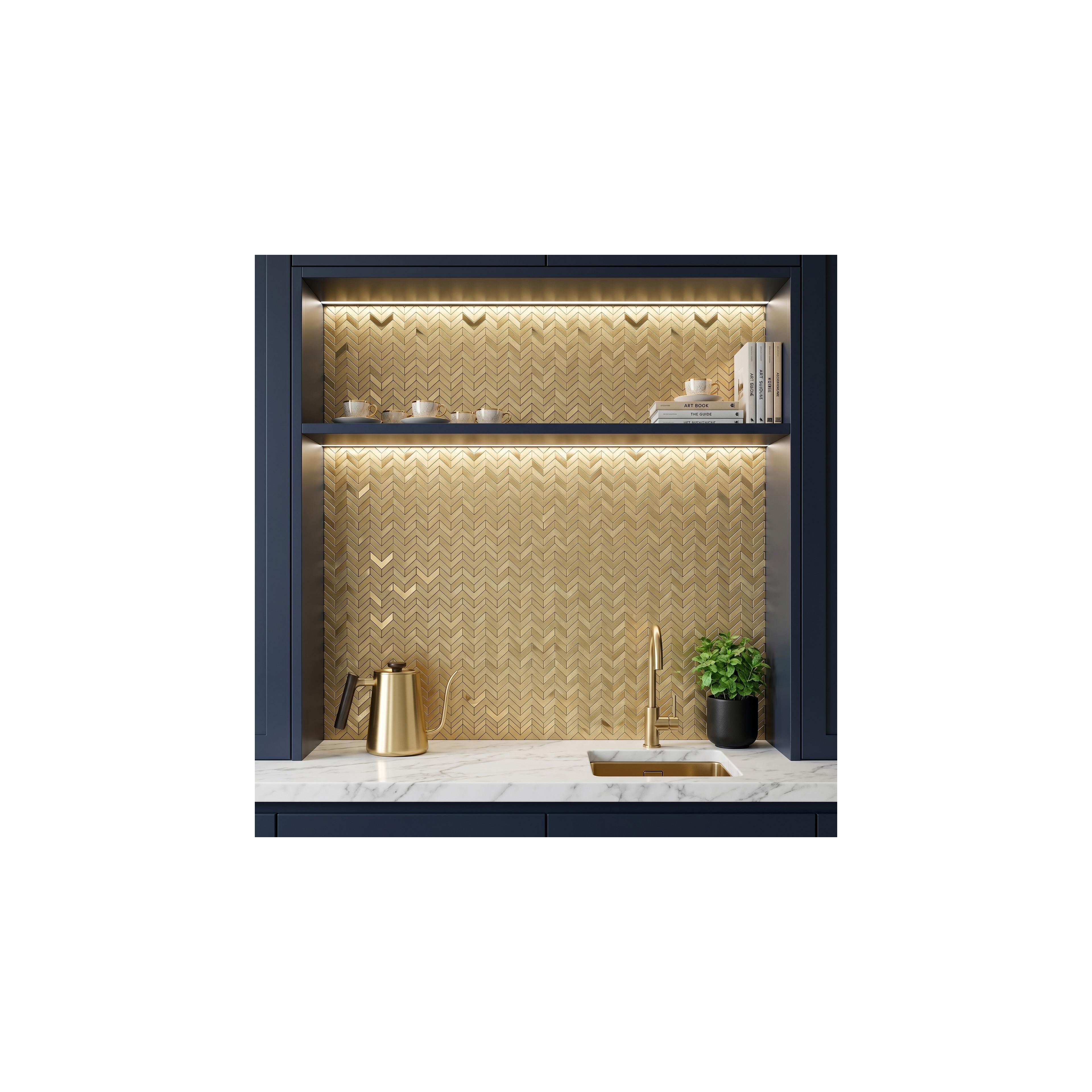 Mozaika REA P14453A Brush Gold