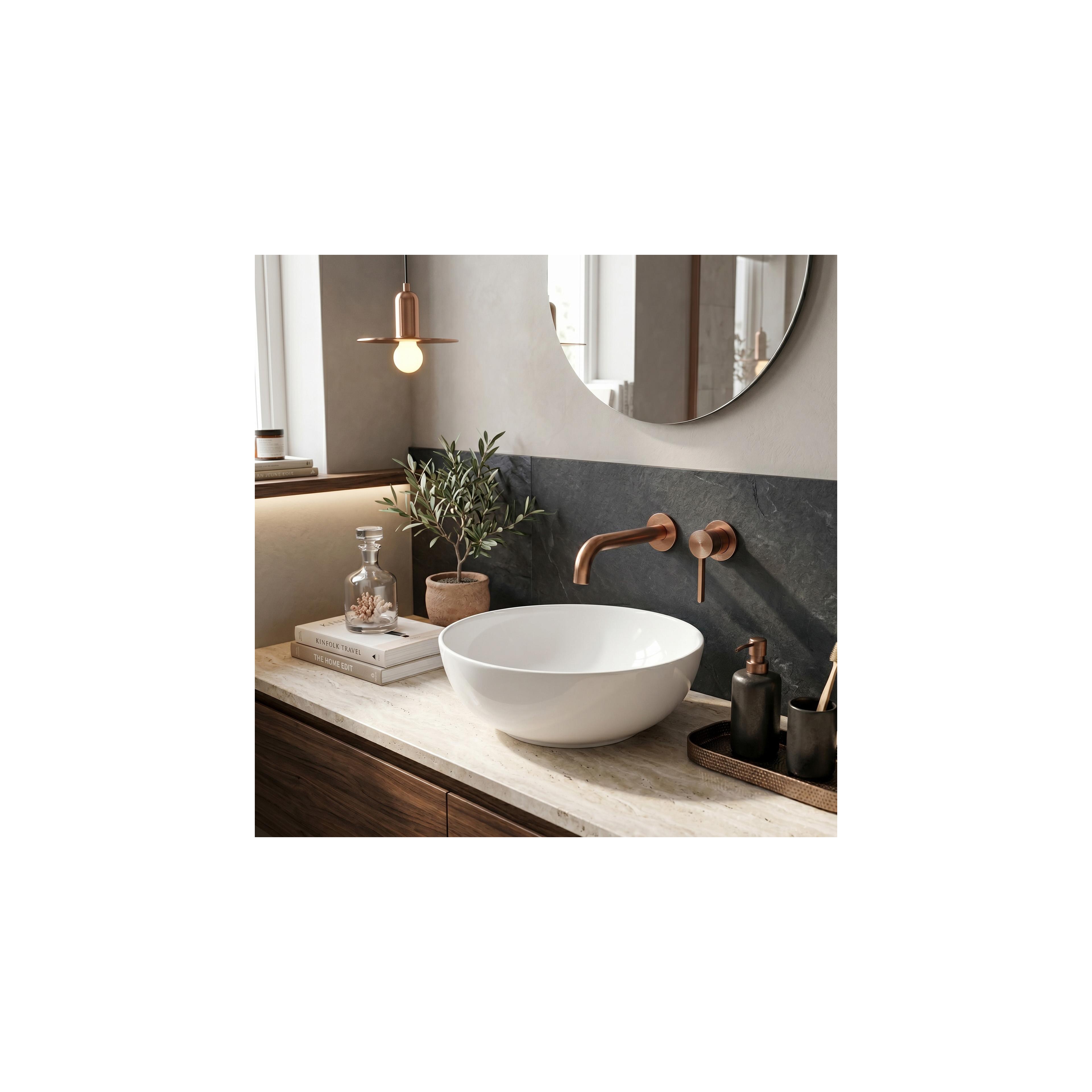 Inbyggd tvättställsblandare Rea Foster Brush Copper