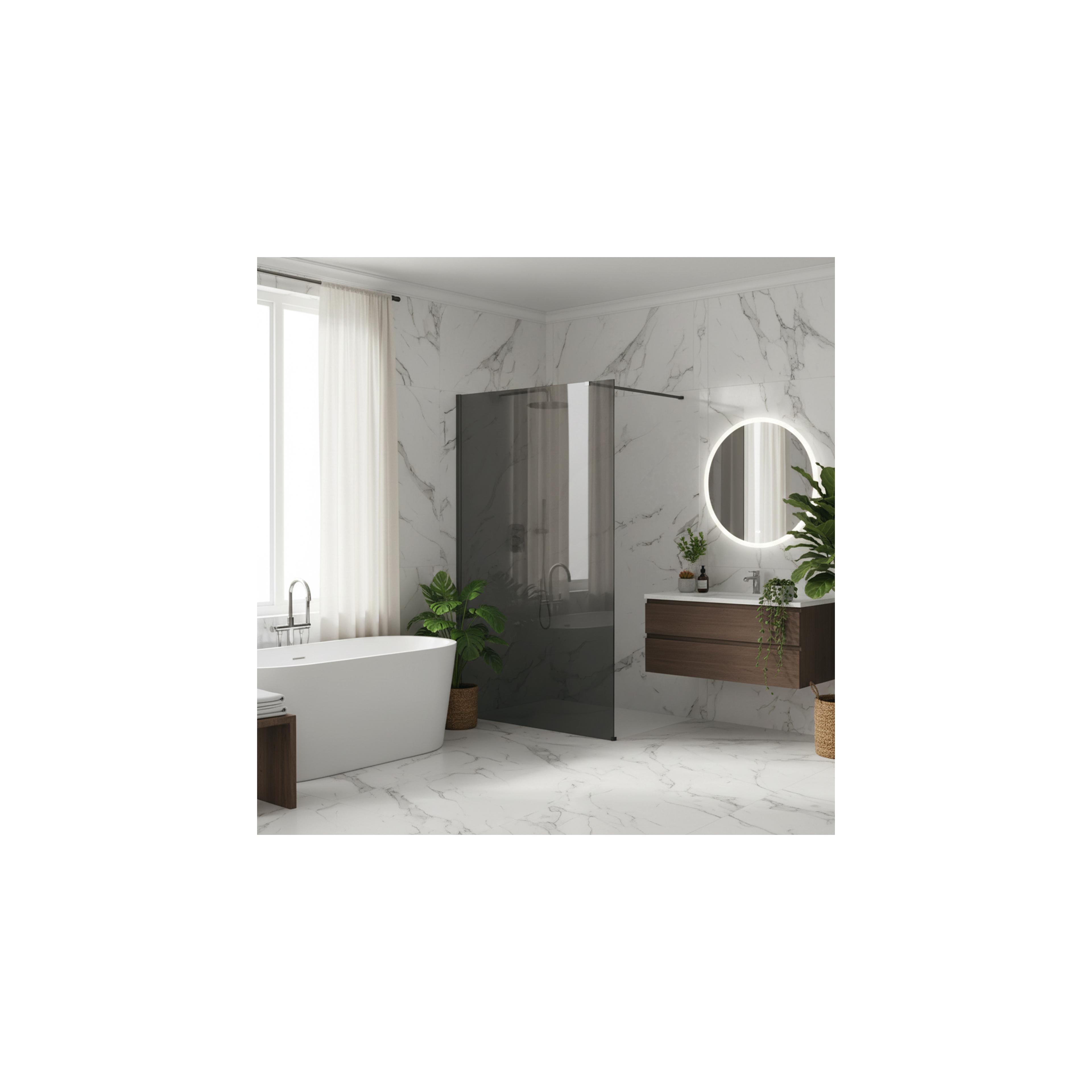 Tuš zaslon Rea Flexi Grey / Titan 120