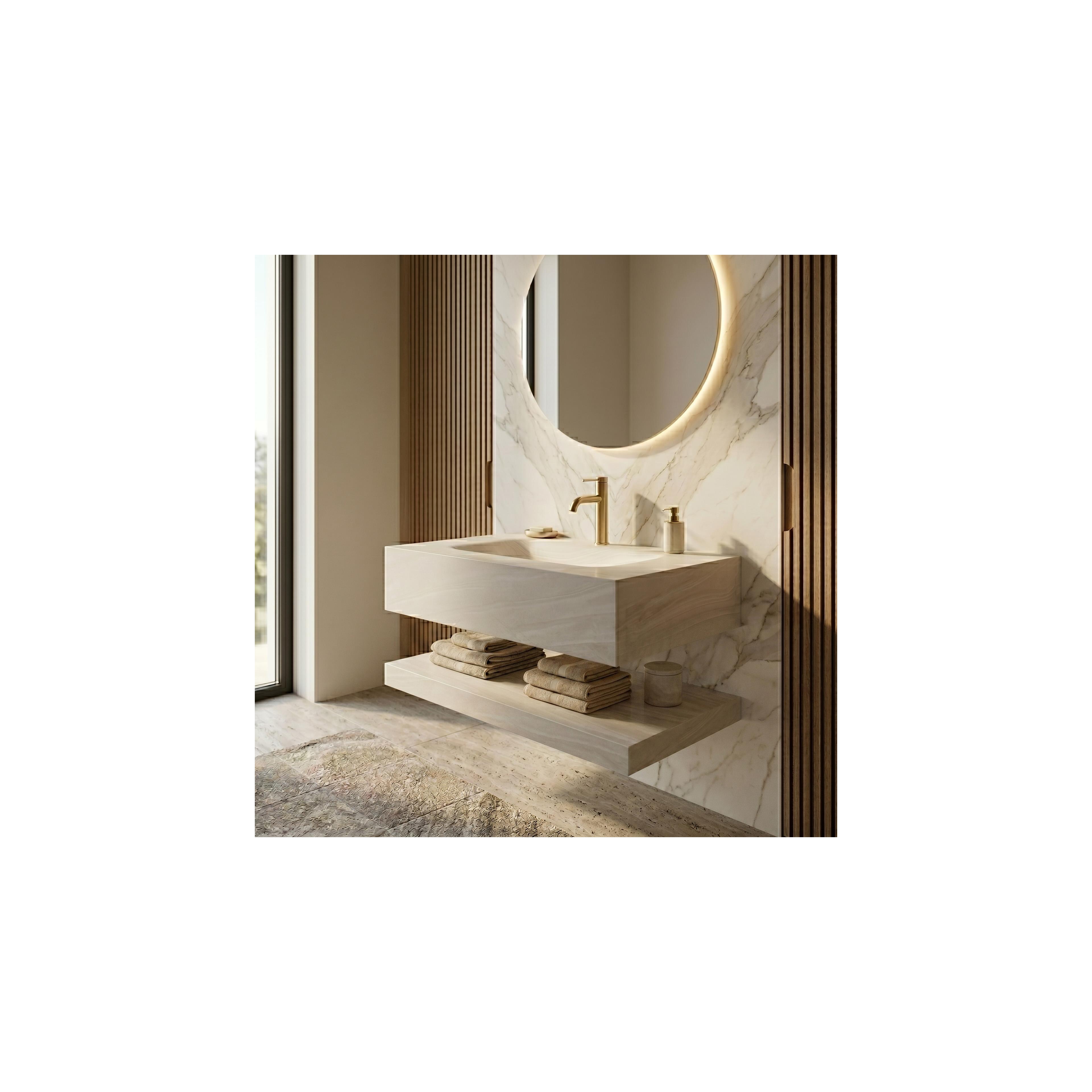 Wandwaschbecken mit Ablage Rea Apollo Gran Cloud Sky 70