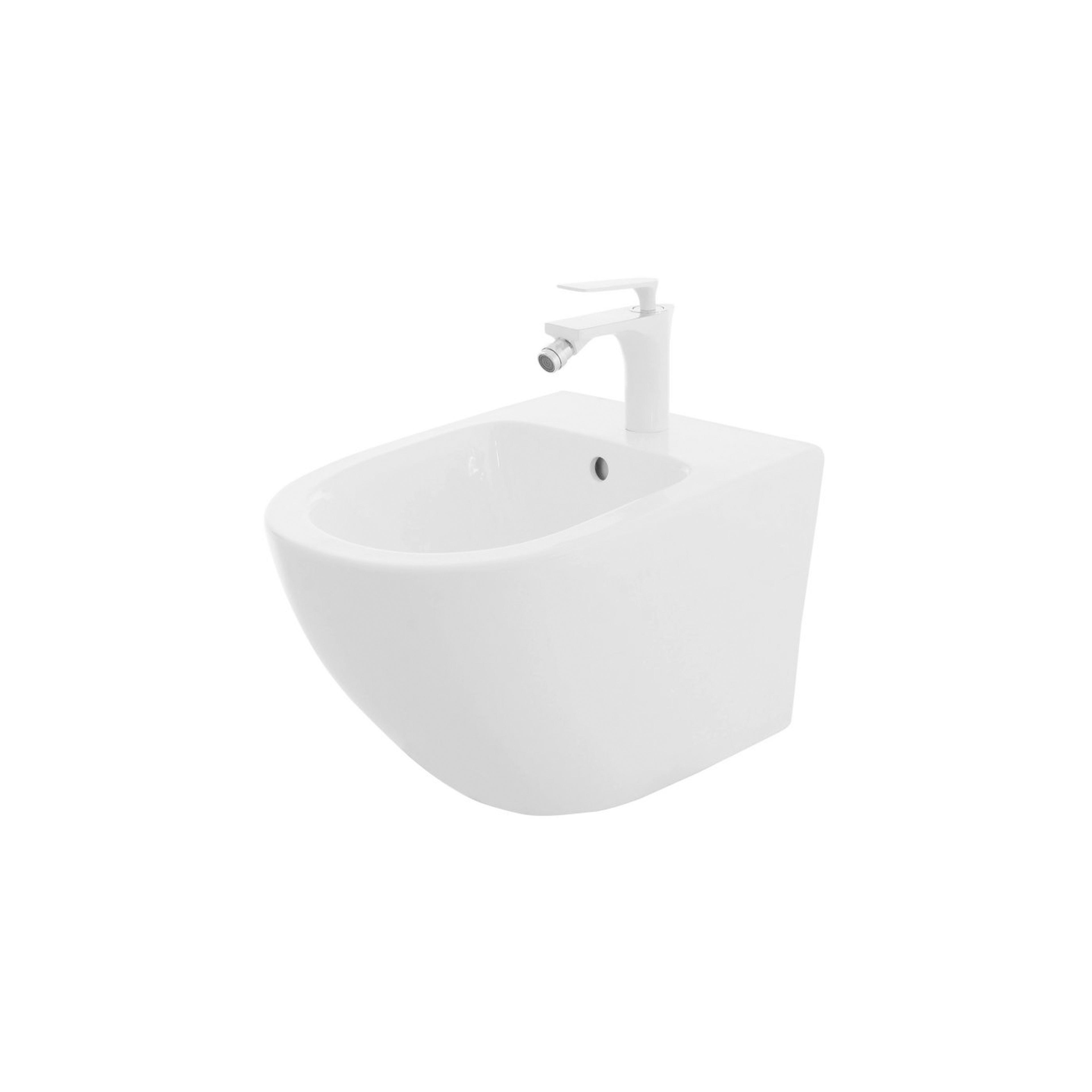 Komplekts: Carlo plakanais mini tualetes pods bez malas + Carlo Mini Bidet
