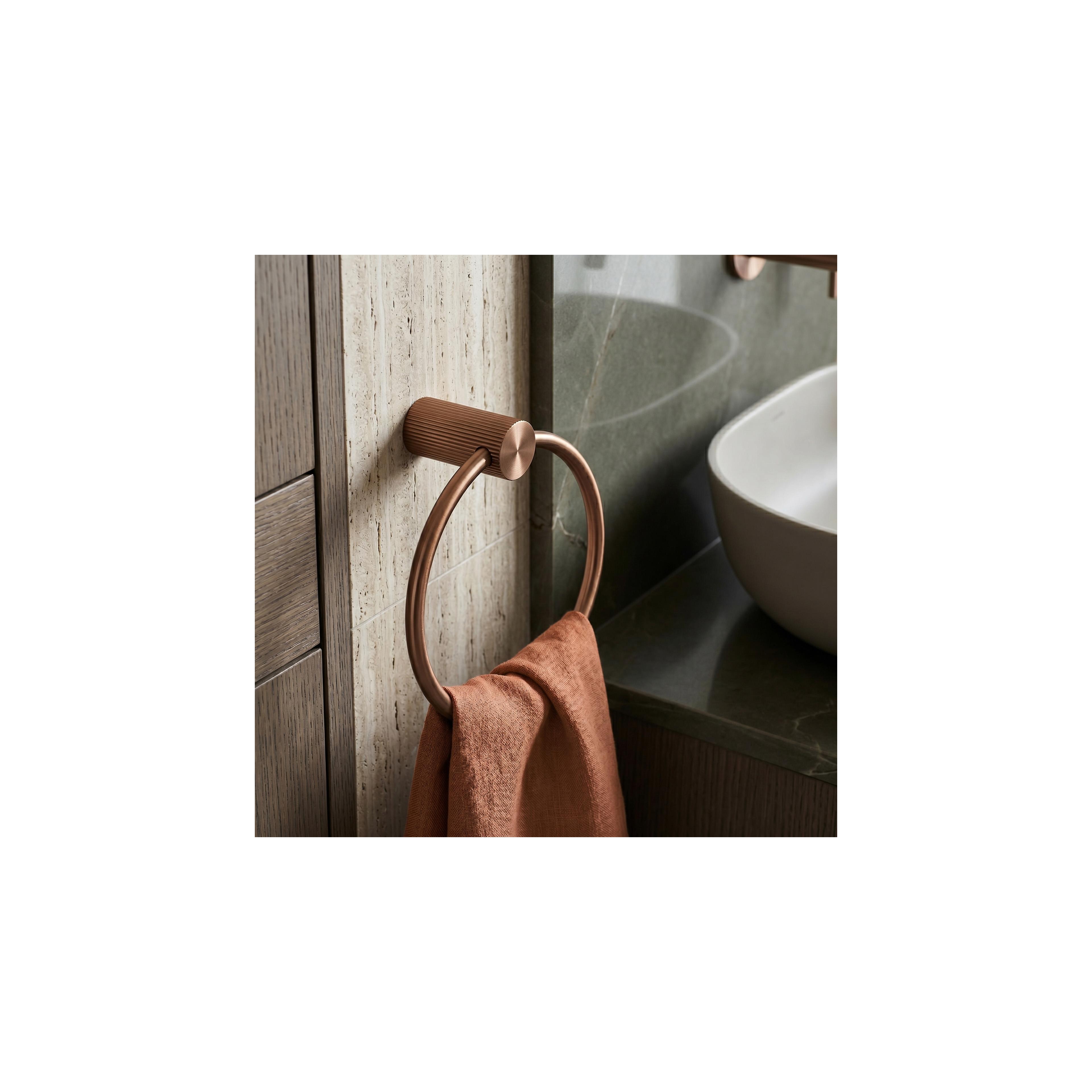 Kupatilski vješalica Ring 64106 SOLO Brush Copper