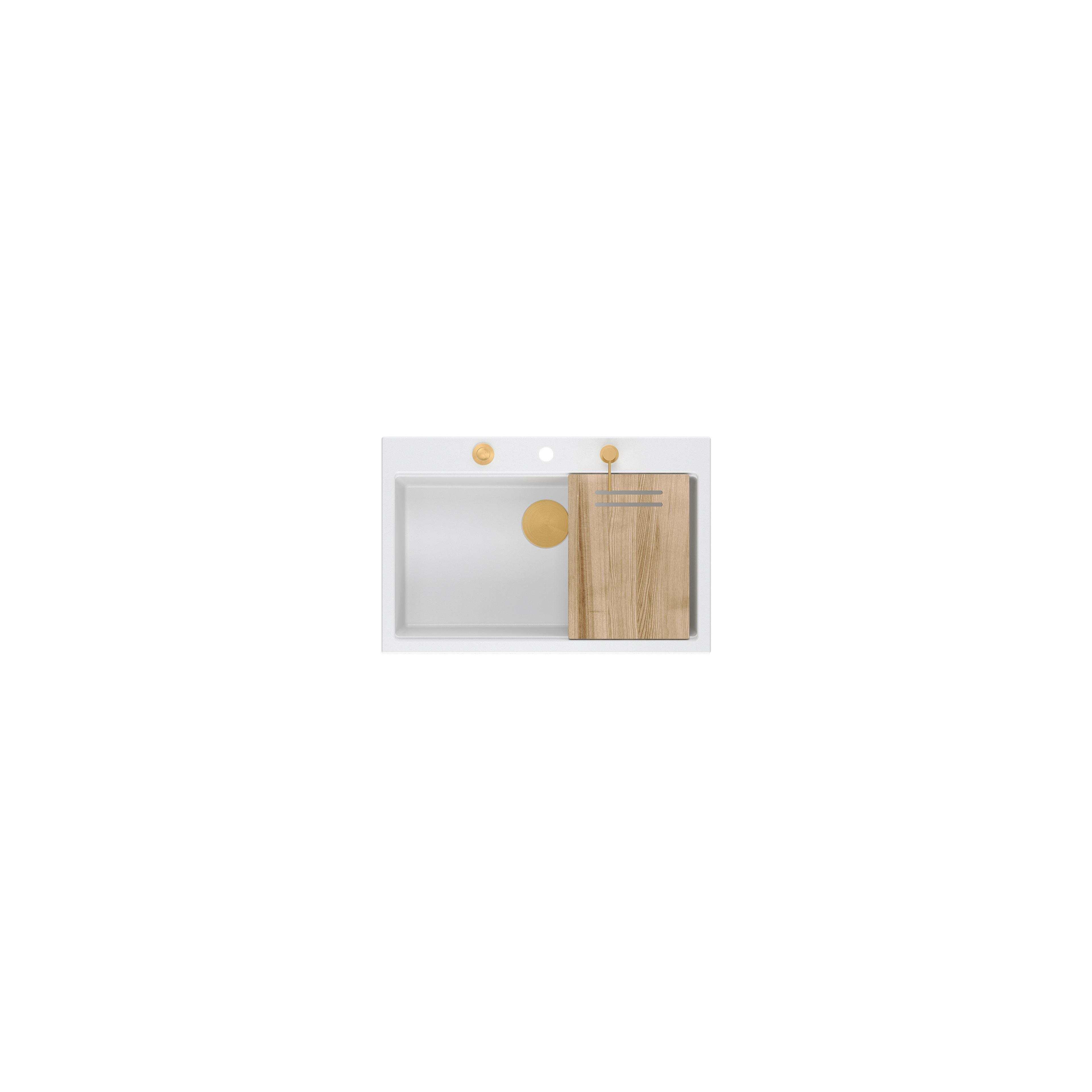 гранітна мийка MARC 110 WORKSTATION White