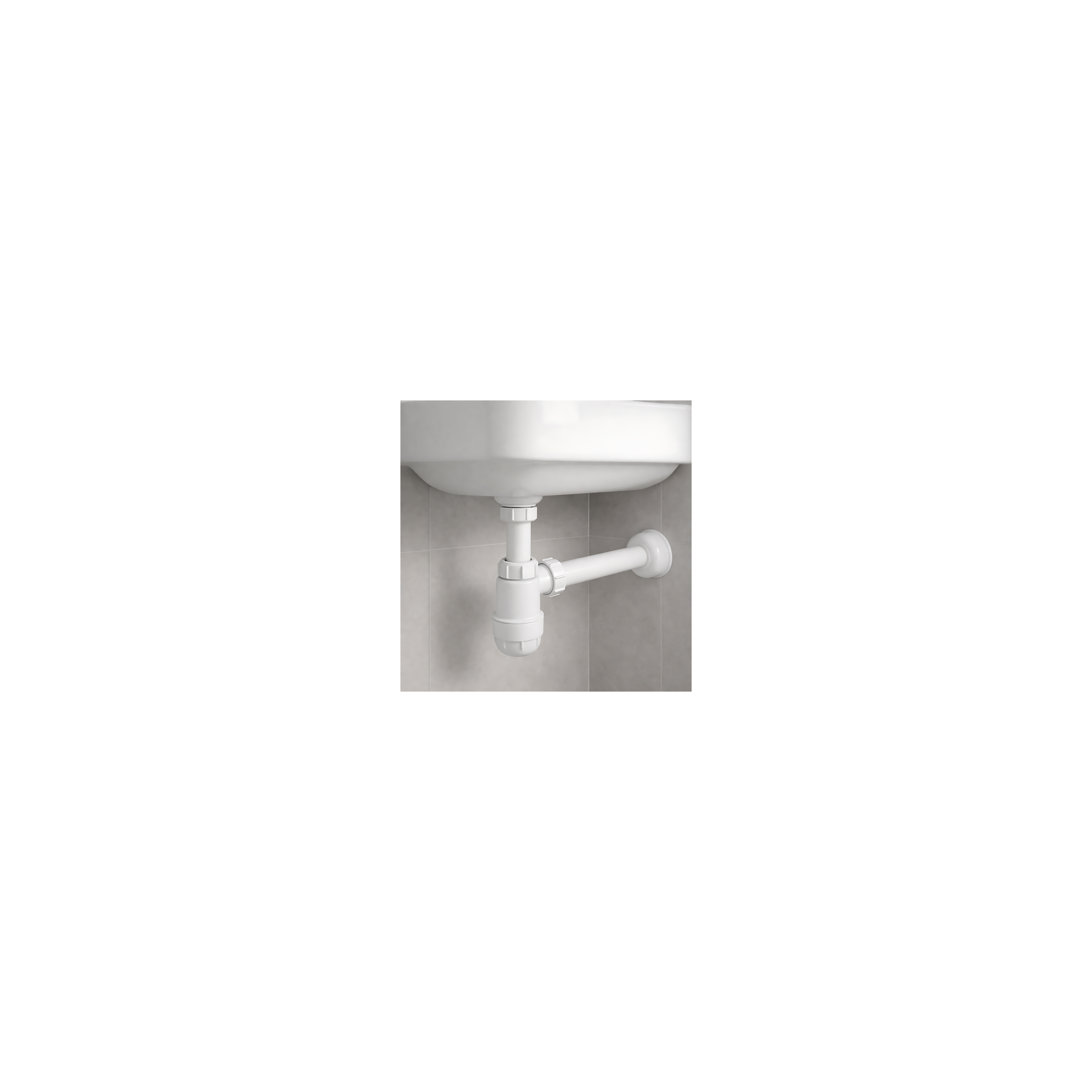 Siphon de lavabo HC2 White