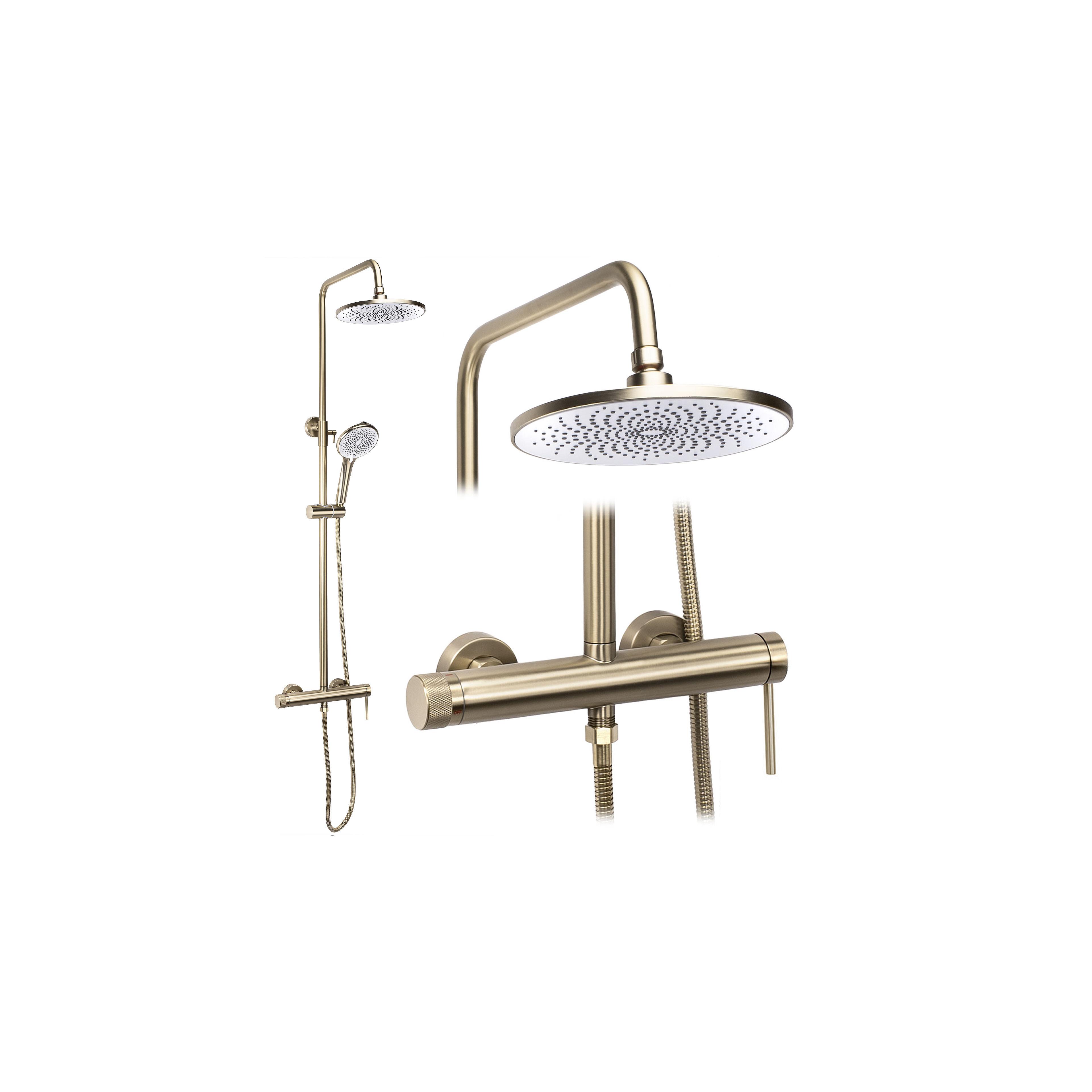 Shower set Rea Foss Clif Brush Gold