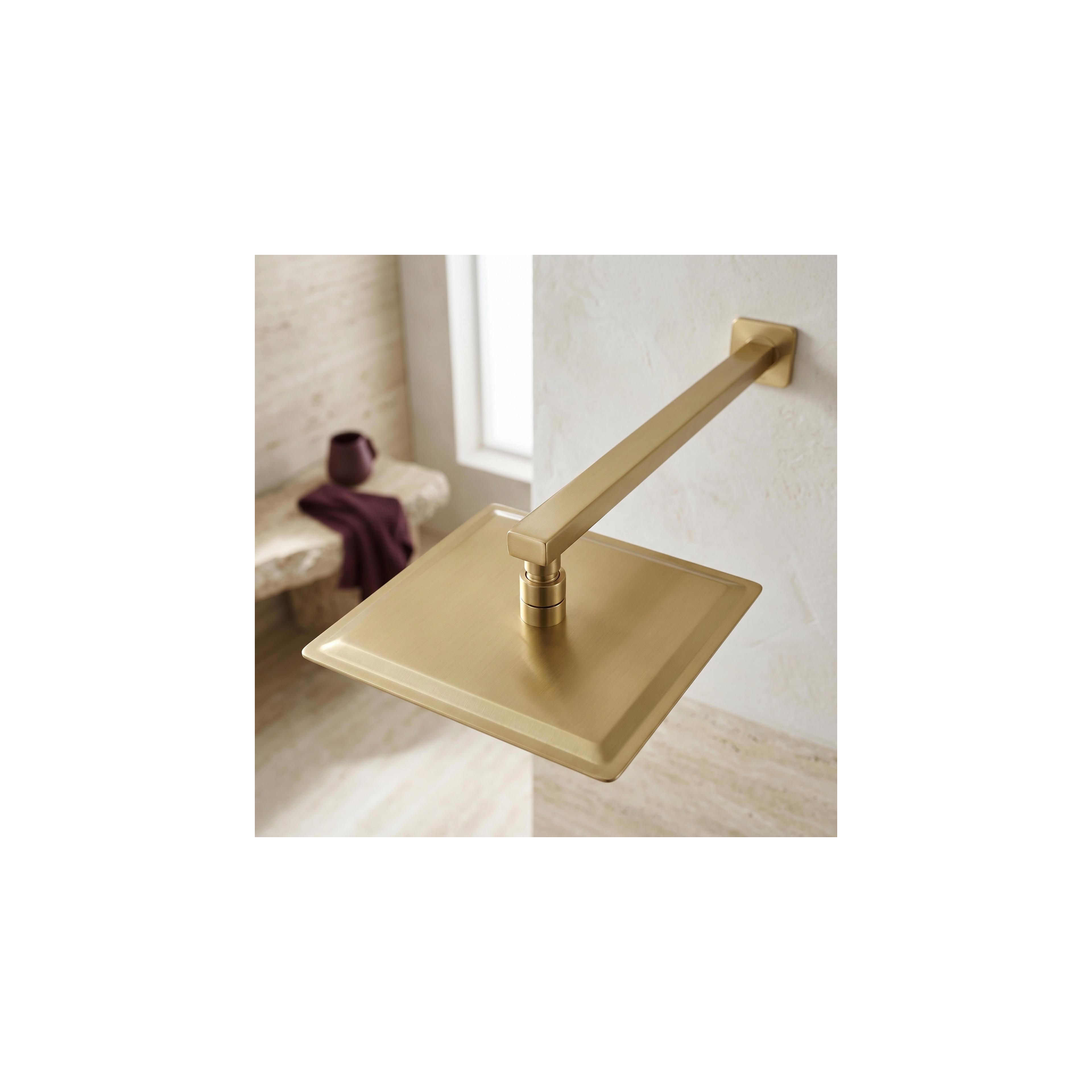 Kvadratna tuš ruža JS-P015BG 25cm Brush Gold