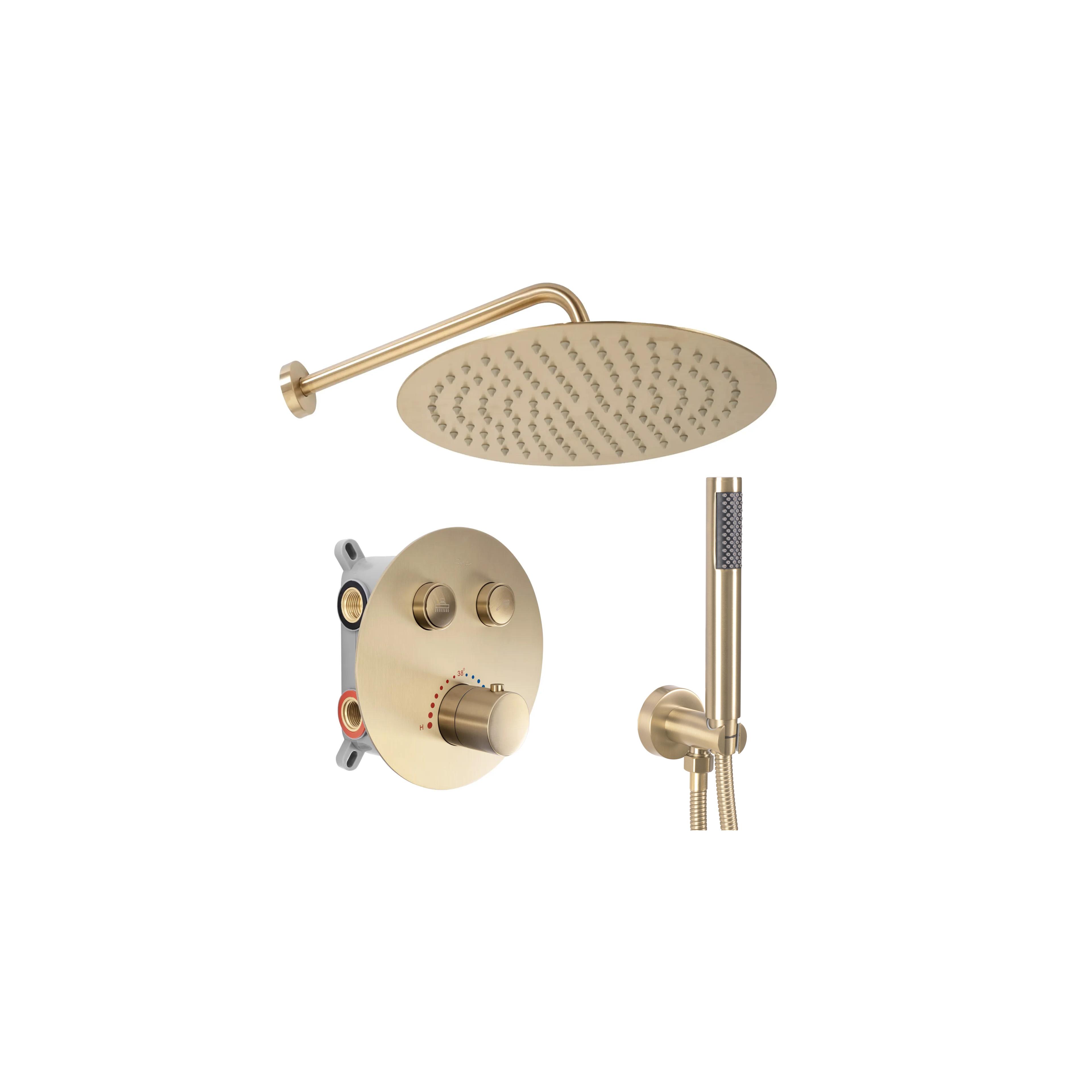 Built-in shower set Rea LUNGO BRUSH GOLD BOX