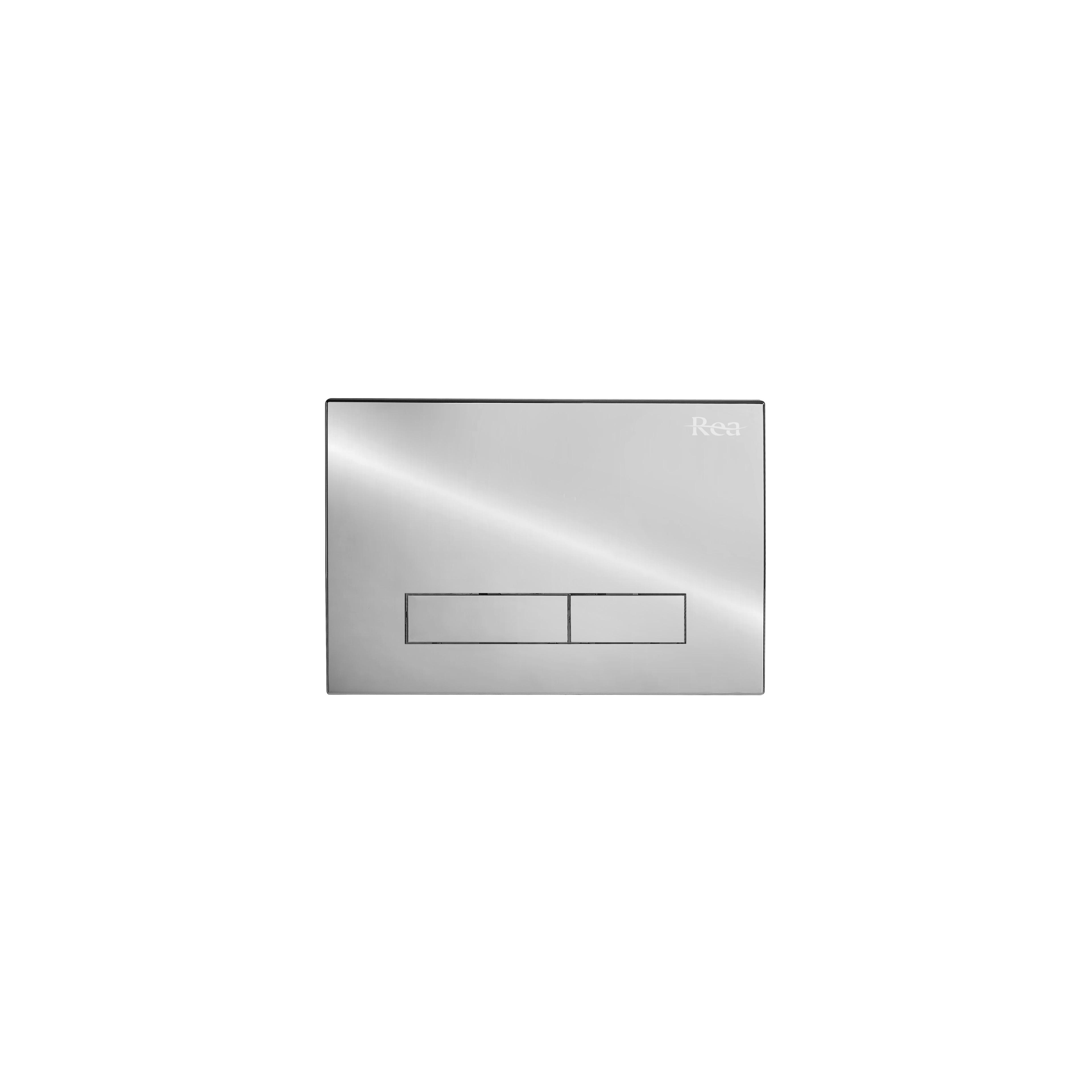Cadru Set incastrat pentru vase WC cu buton H Chrome