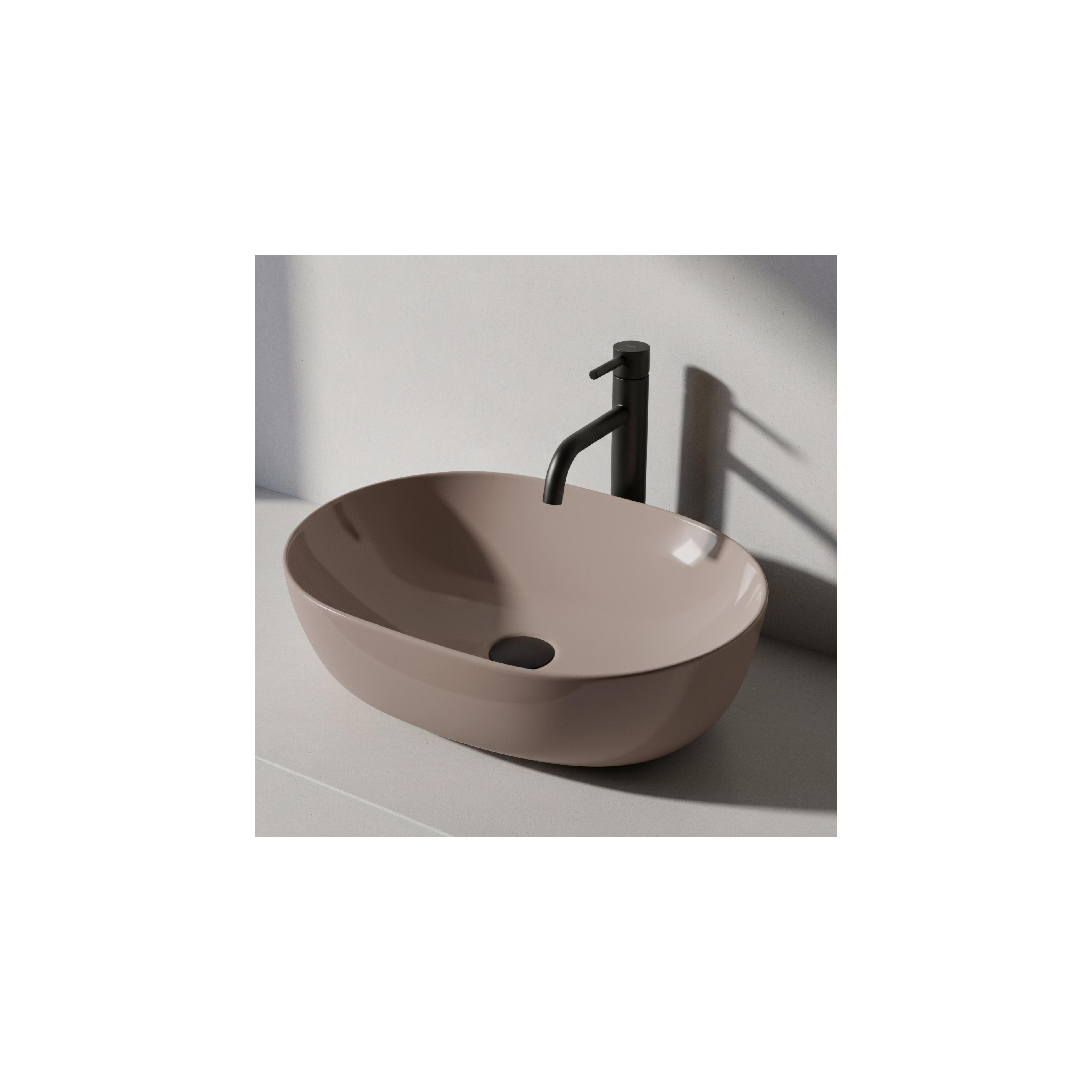 Umywalka nablatowa Rea Lisa Beige Shiny