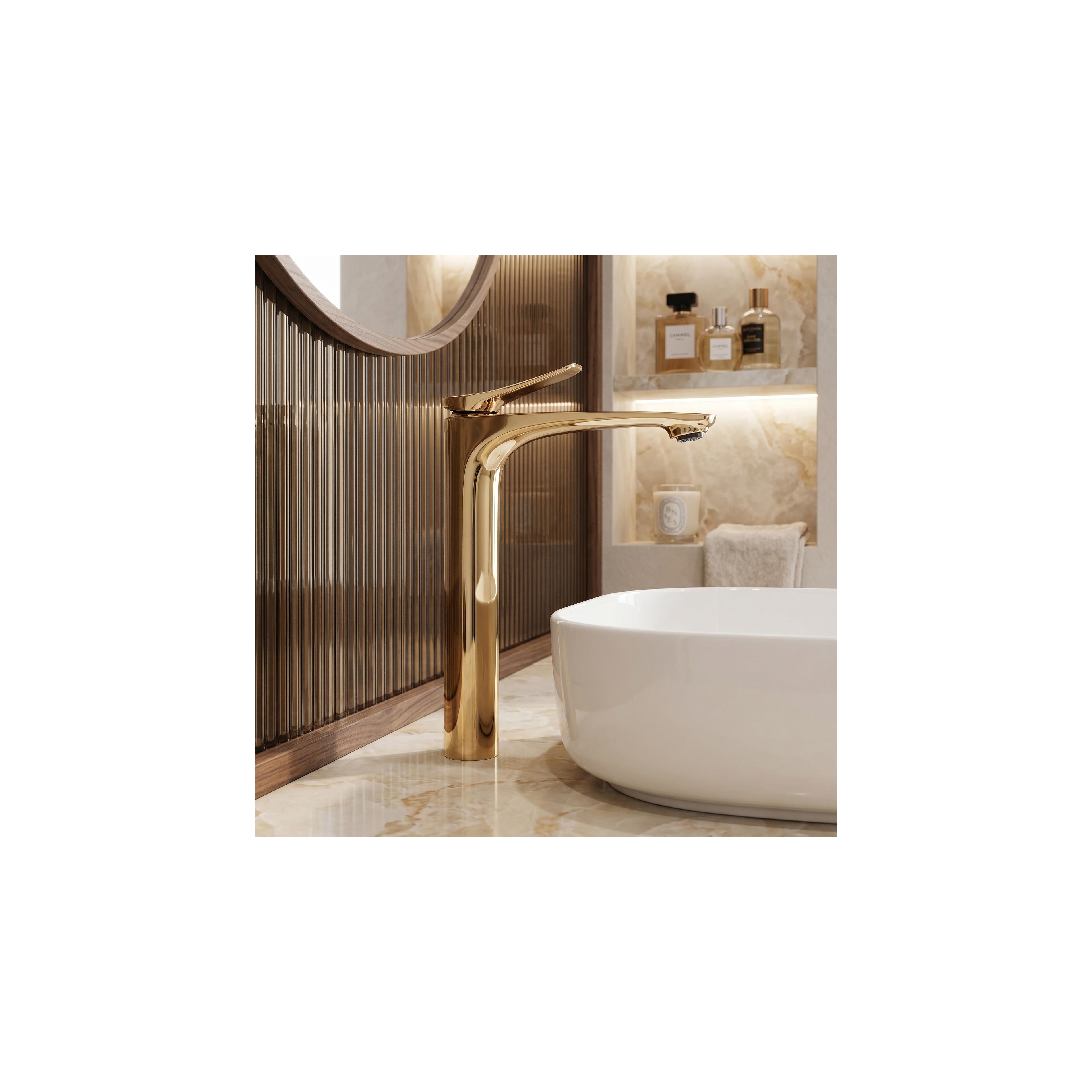 Смесител за мивка PREMIUM Rea Vision Gold High