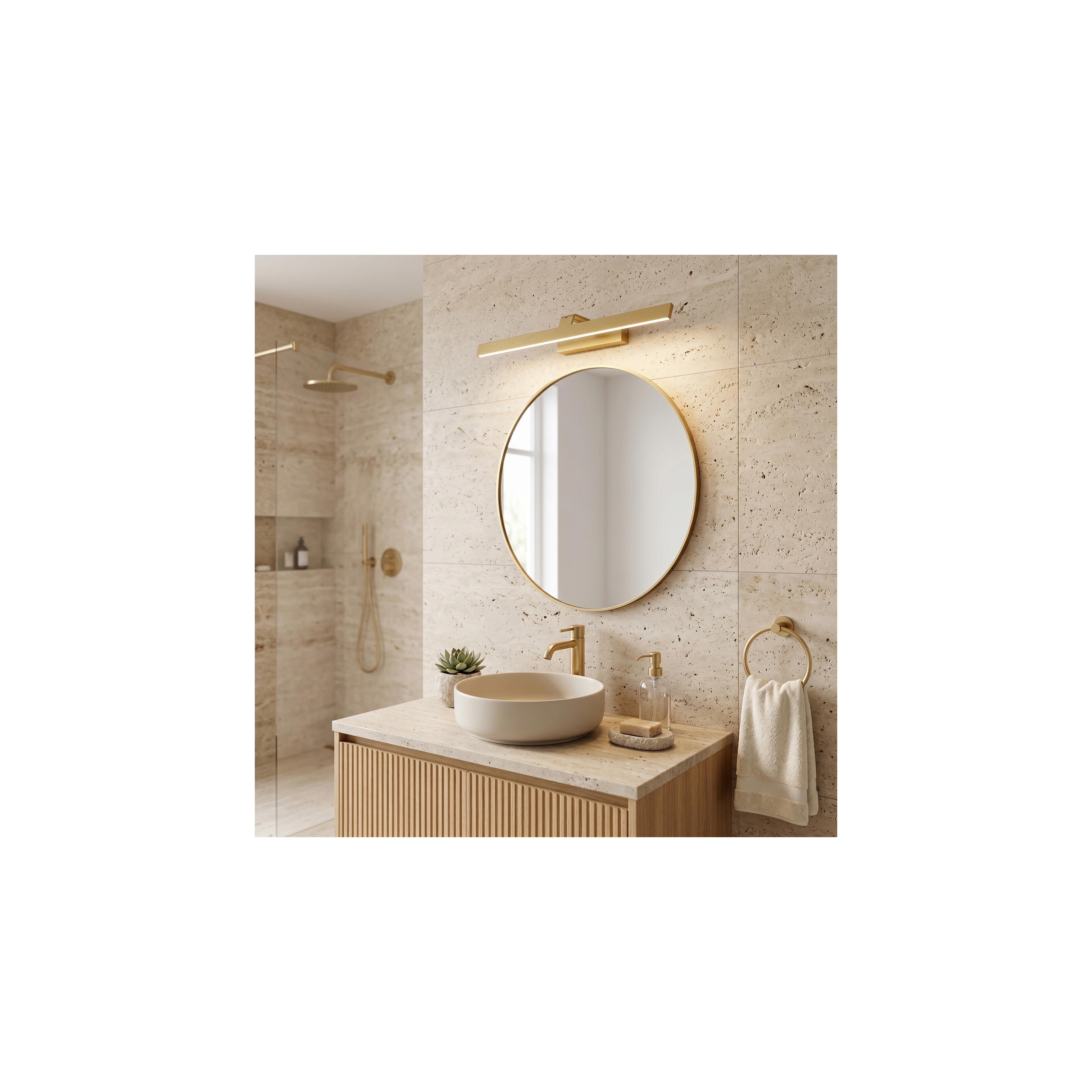 Kopalniška stenska LED svetilka SWE008-1W 58cm BRUSH GOLD