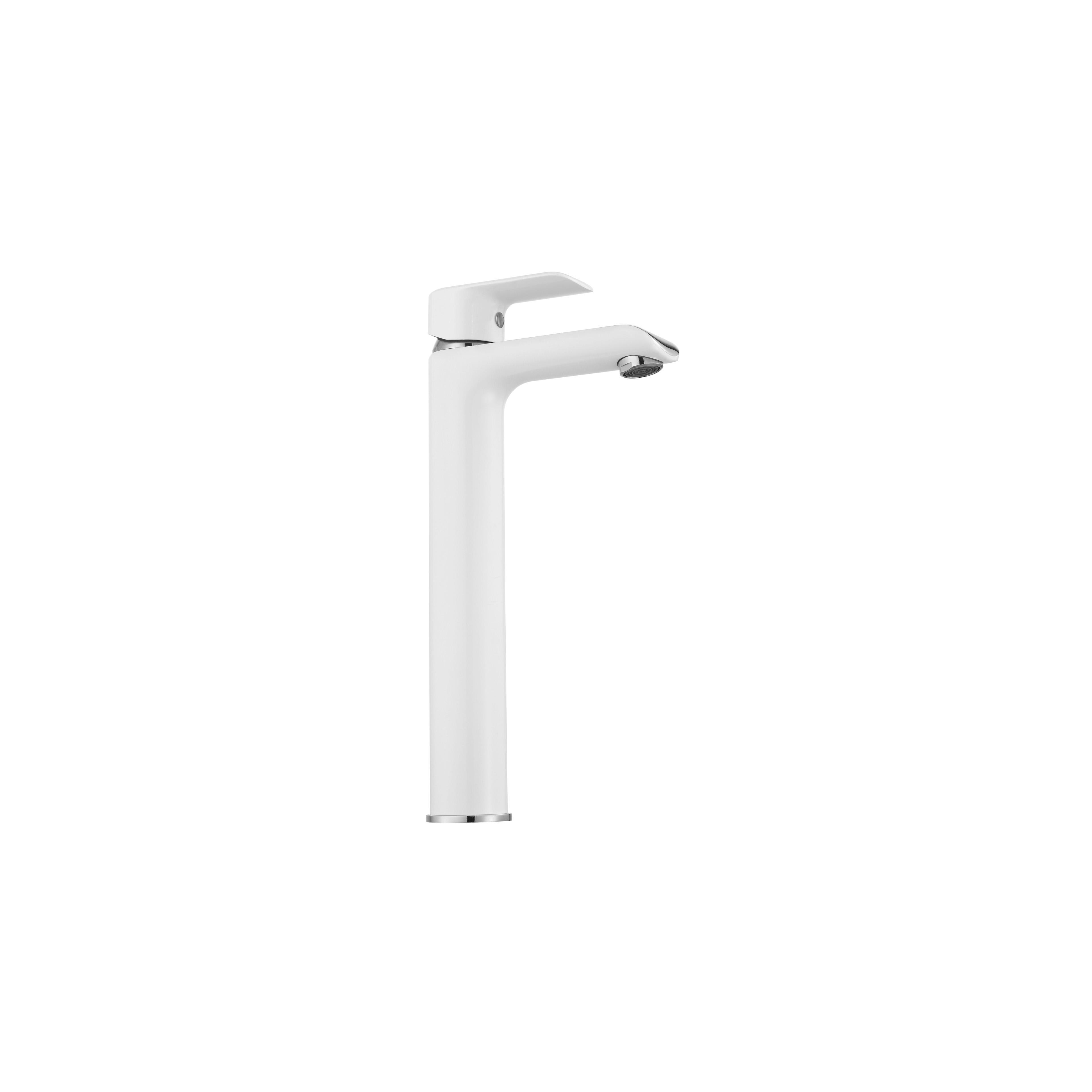 Смесител за мивка  REA Bloom White Chrom high