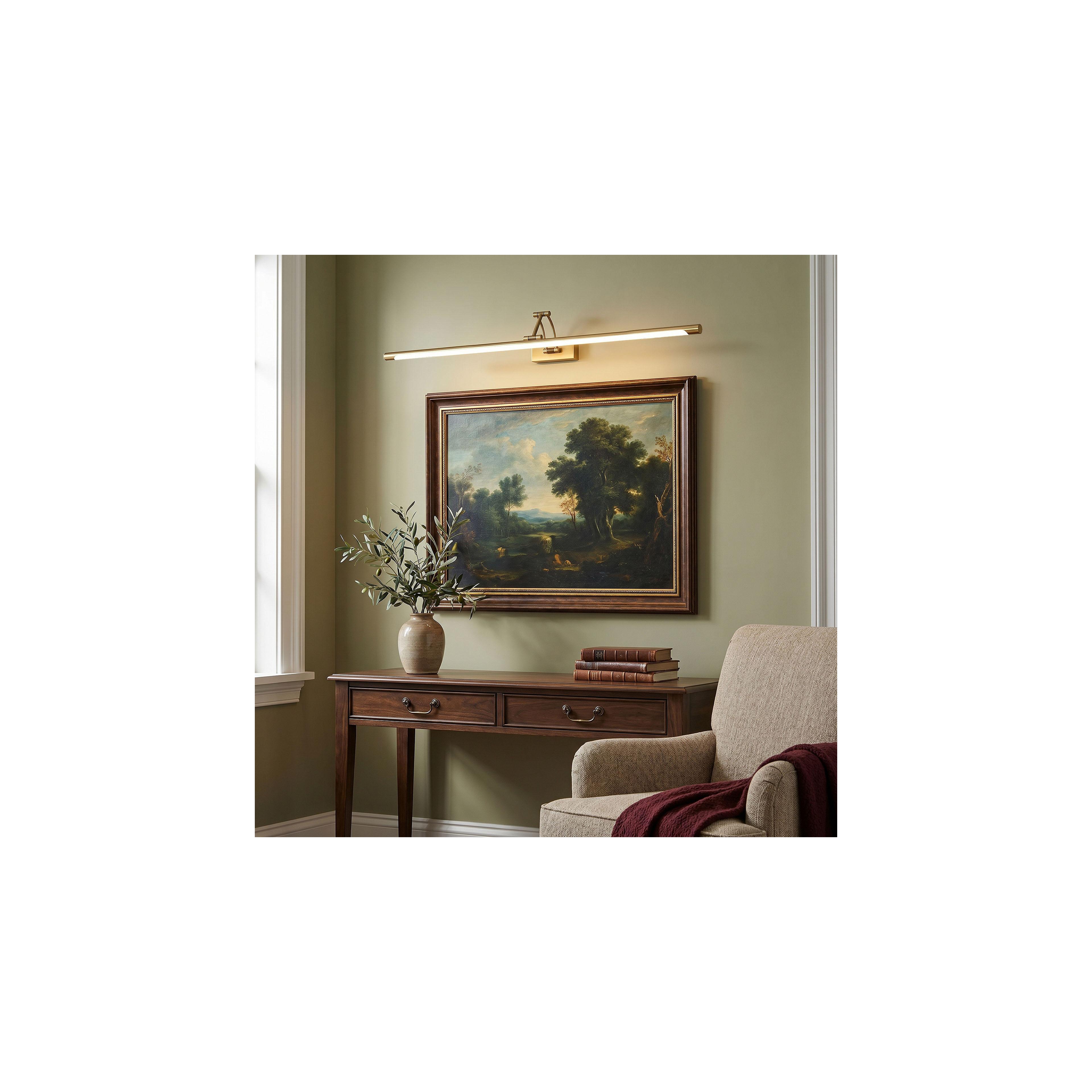 Badrum vägg LED-lampa SWE024-1W 80cm Brush Gold
